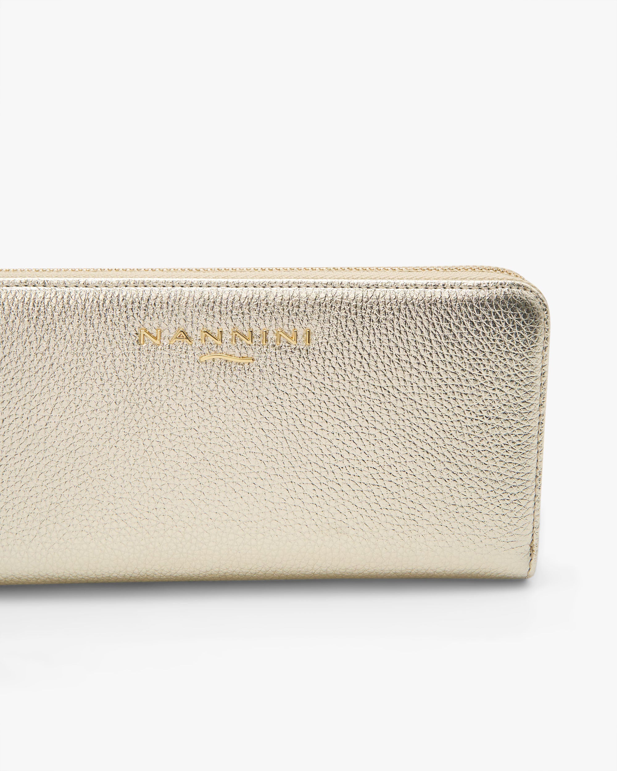 NANNINI borsa spalla donna pelle martellata verde scuro