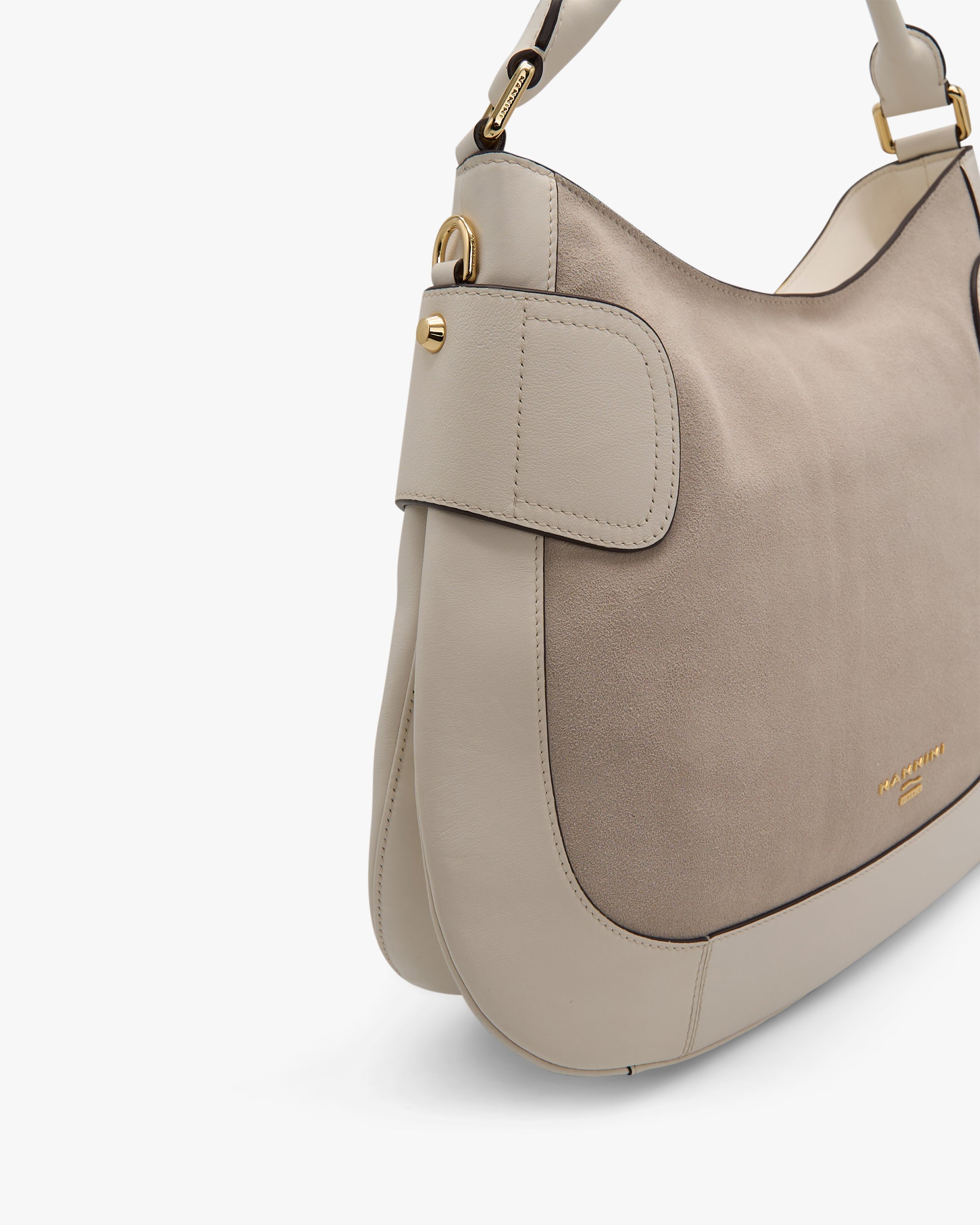 NANNINI tracolla pelle martellata bordeaux regolabile zip posteriore