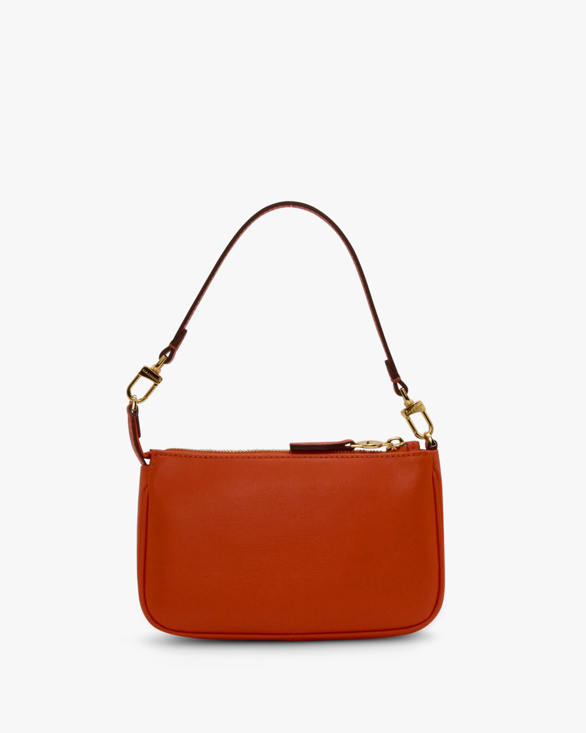 NANNINI borsa spalla donna pelle martellata marrone chiusura patta