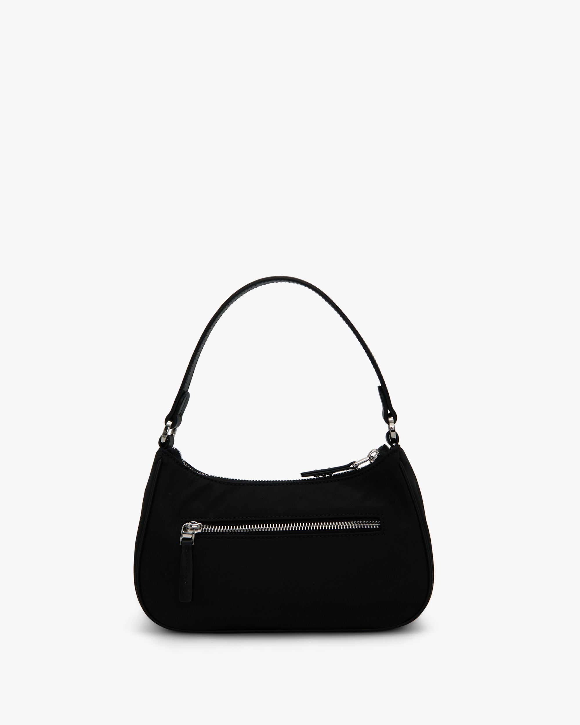 NANNINI tracolla pelle nera media logo goffrato metallo oro