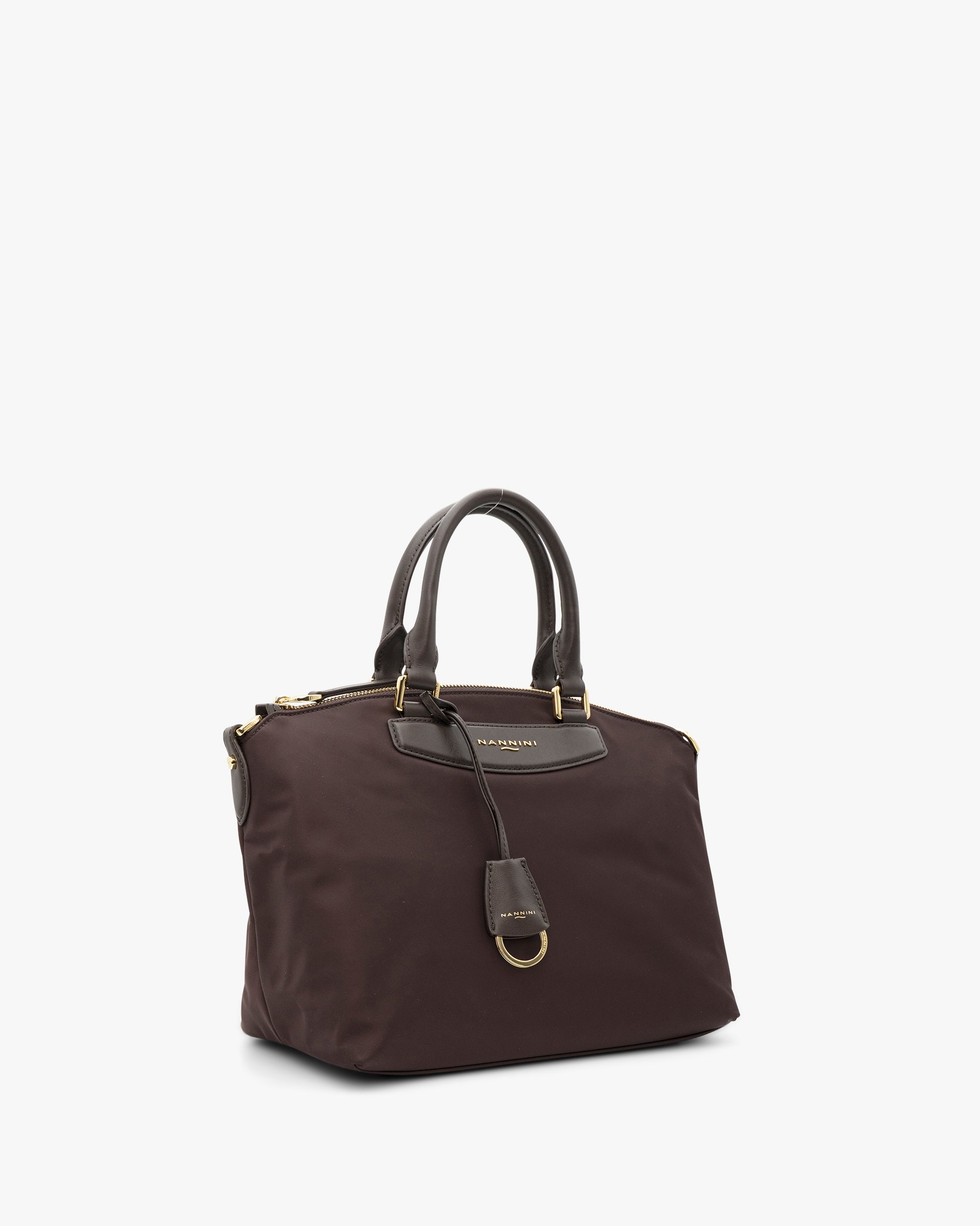 NANNINI pochette pelle sintetica tracolla stampa rettile bianco