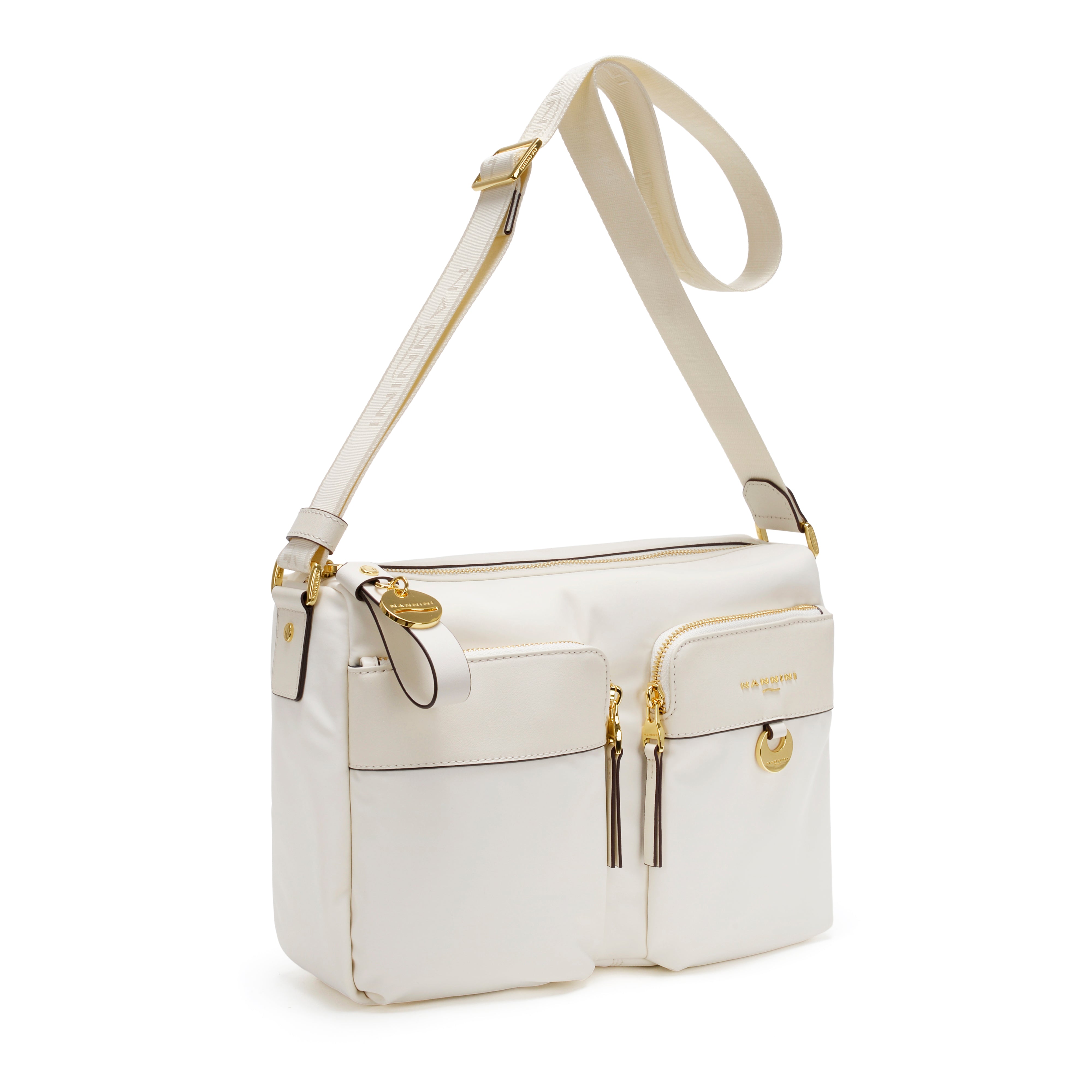 NANNINI Borsa Shopper Ecopelle Liscia Nera Donna Casual