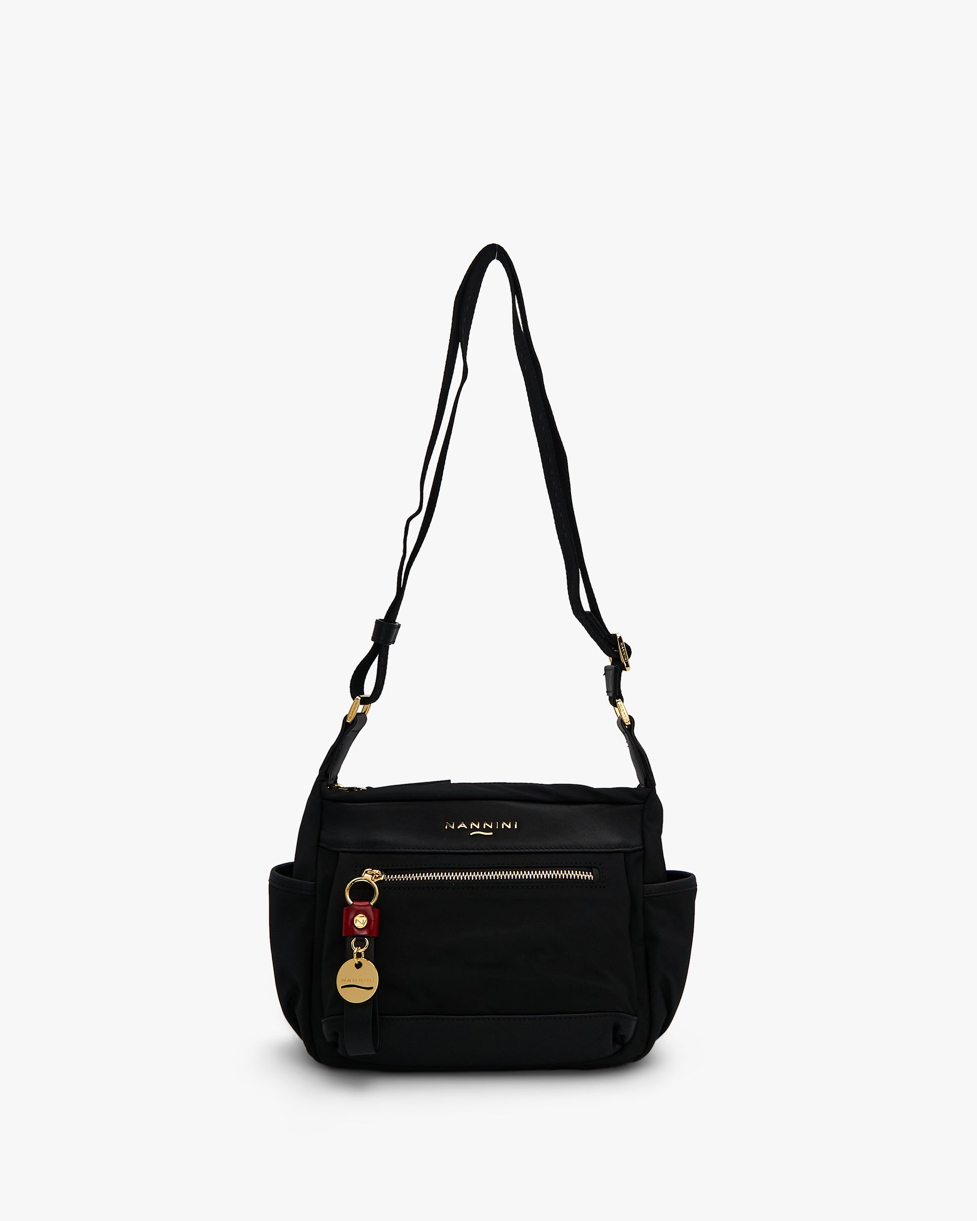 NANNINI shopper morbida pelle liscia martellata chiara marrone