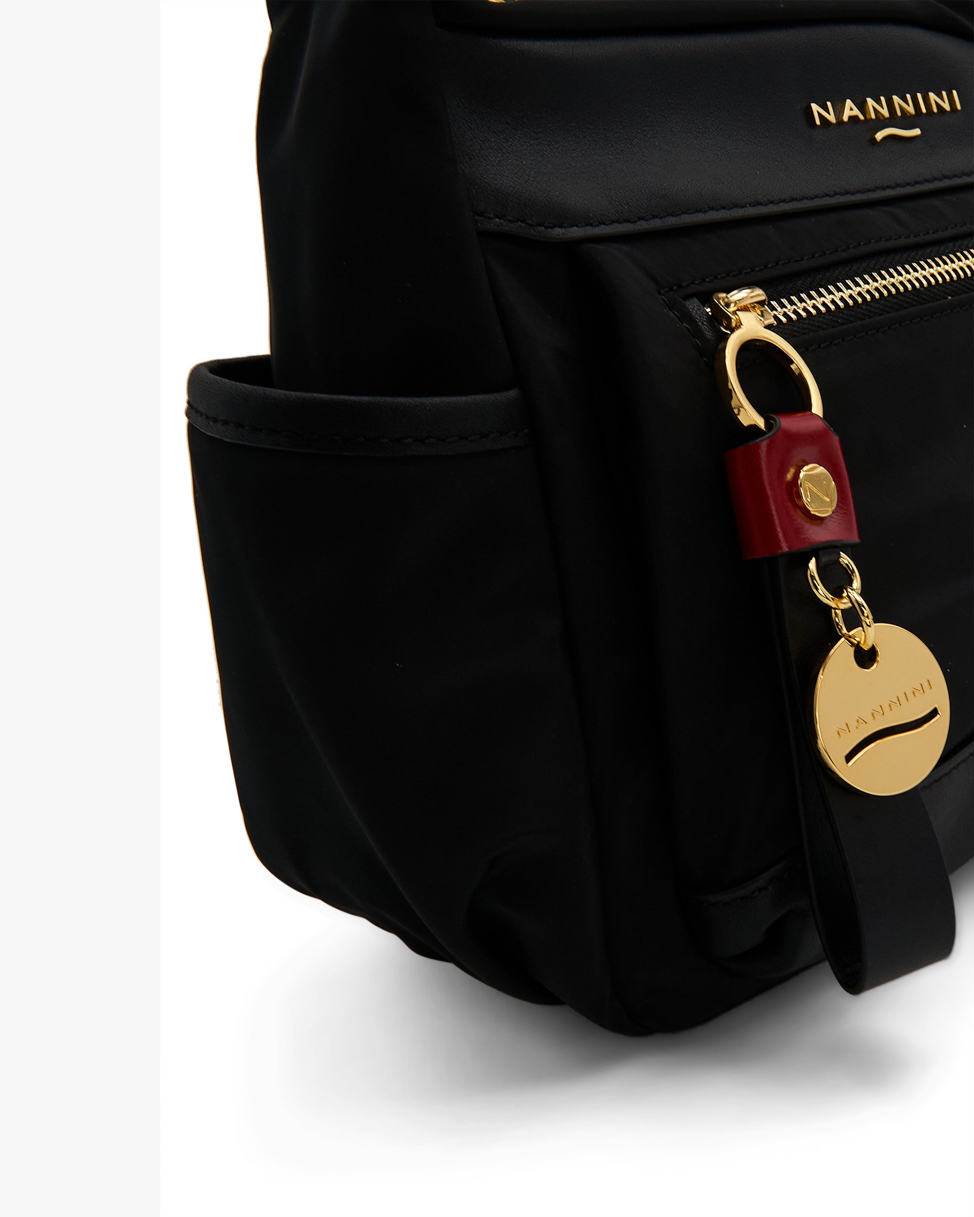 NANNINI borsa spalla donna pelle liscia cuoio marrone