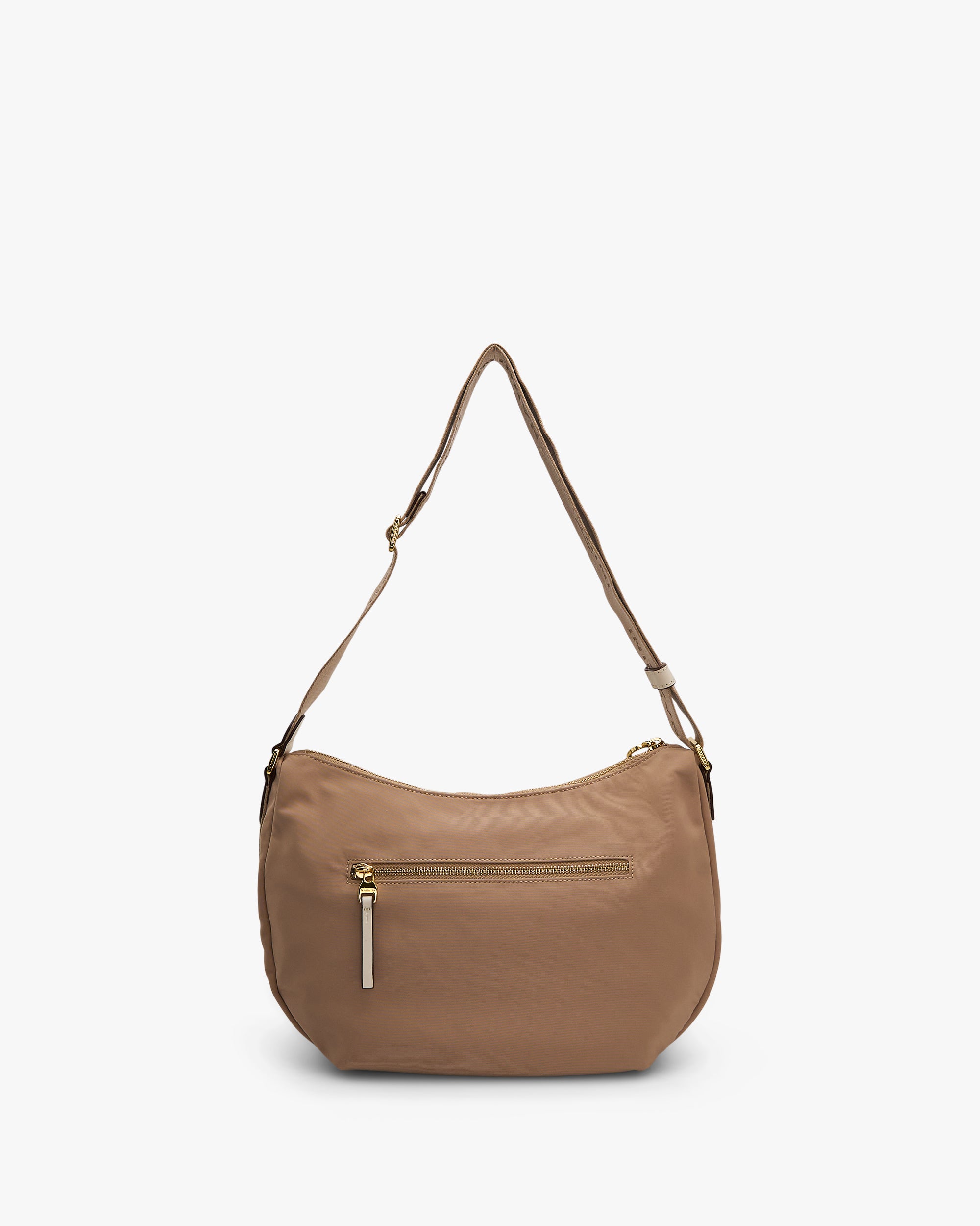 NANNINI borsa secchiello pelle texture cuoio marrone patta trapuntata