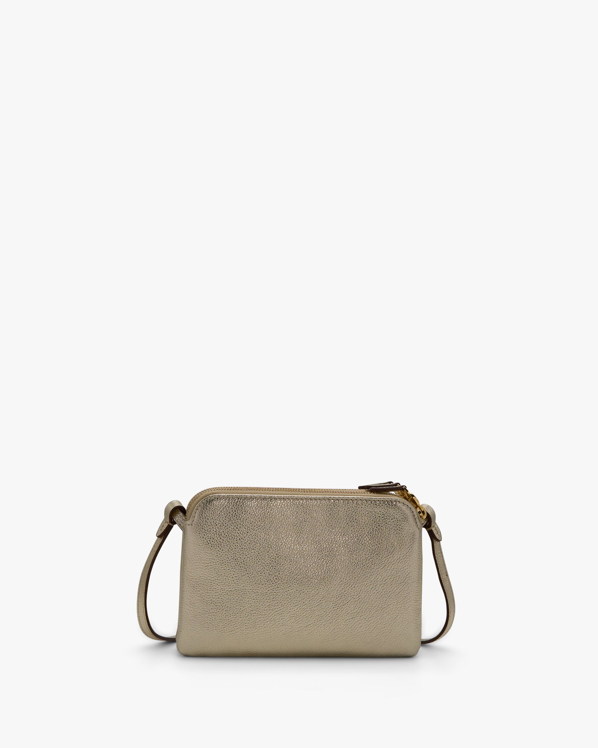 NANNINI borsa secchiello pelle martellata tracolla beige donna