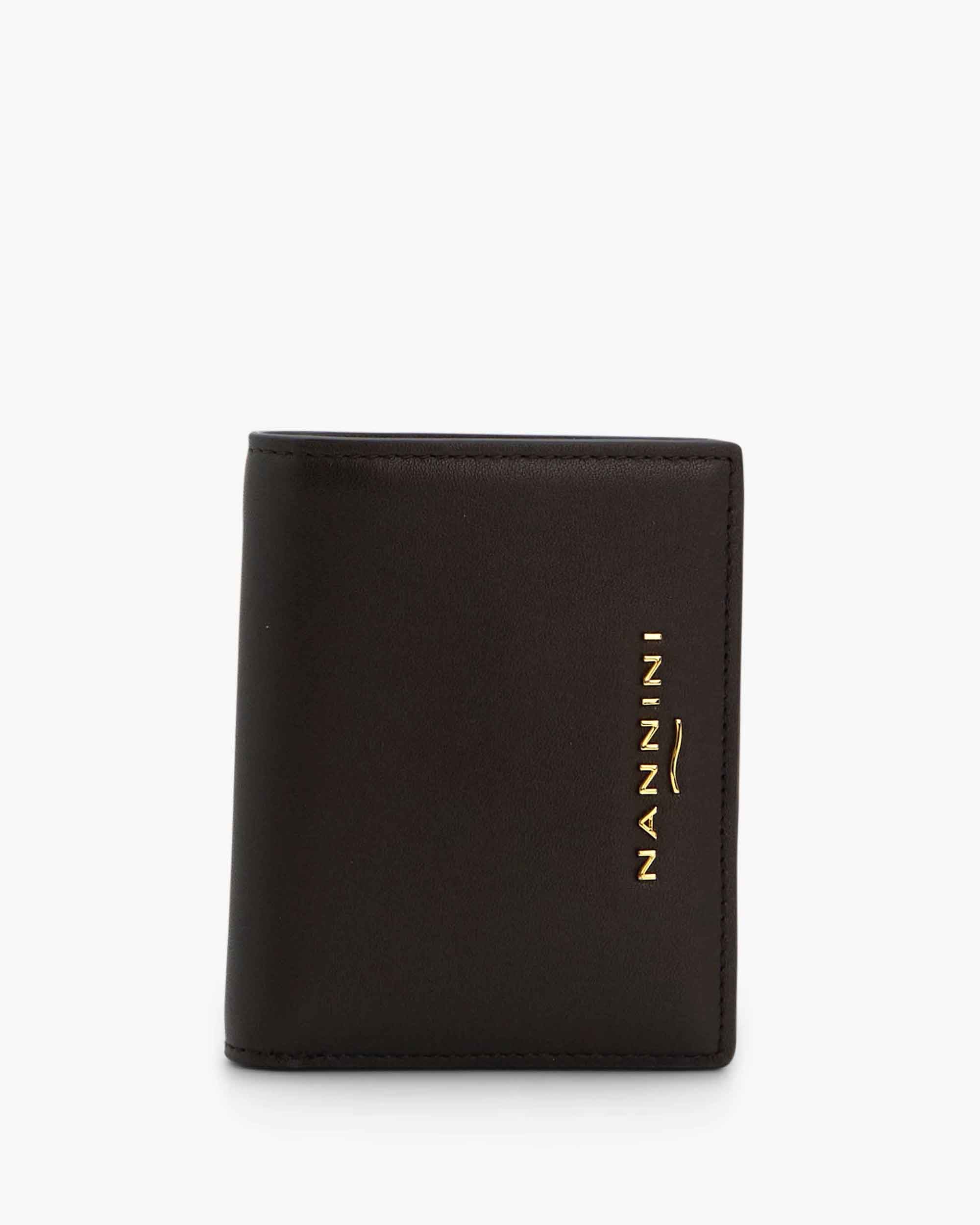 NANNINI mini tracolla in pelle trapuntata nera con catena