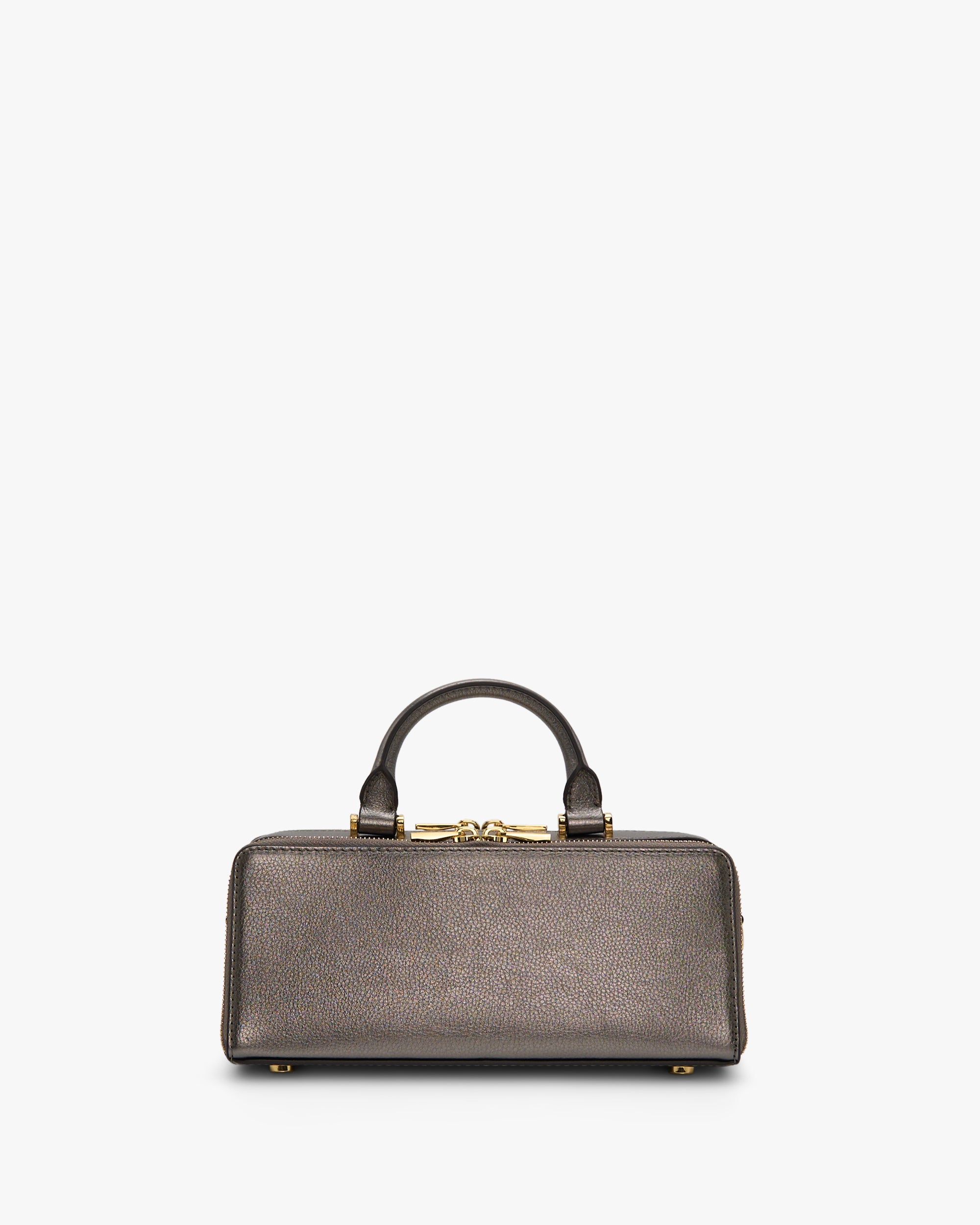 NANNINI borsa spalla donna pelle martellata verde scuro