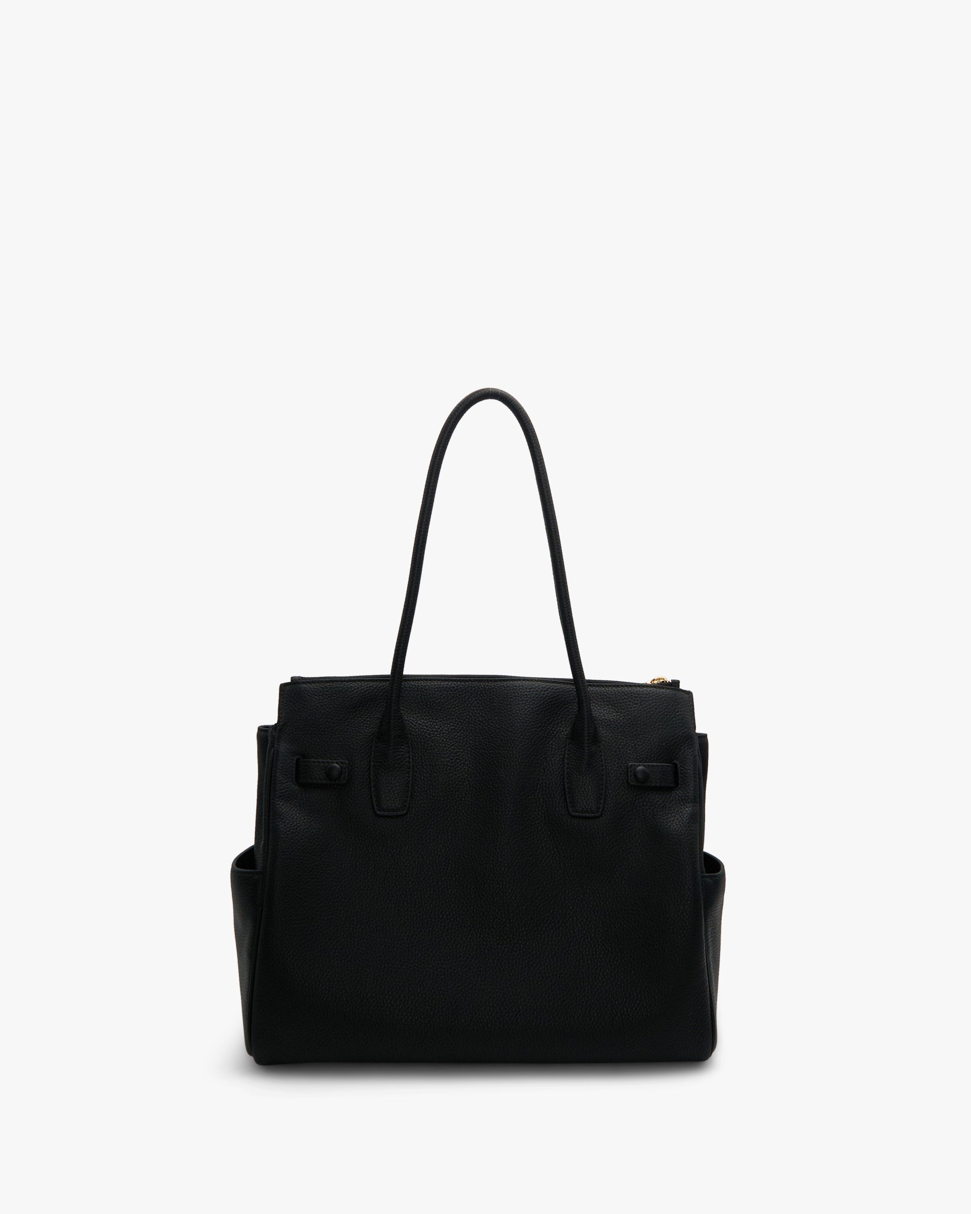 NANNINI borsa secchiello pelle martellata color cuoio piccola