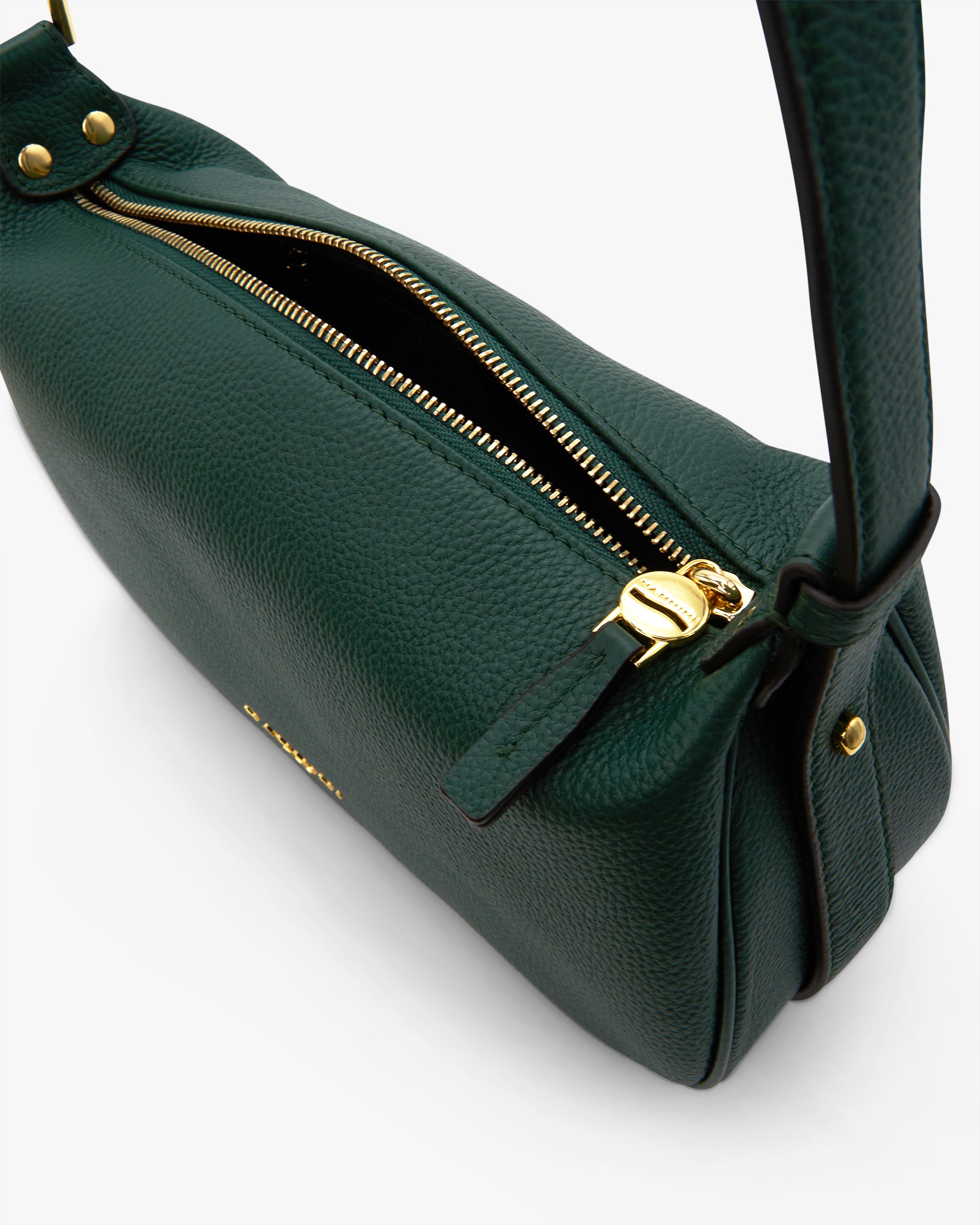 NANNINI tracolla pelle martellata piccola rossa nera