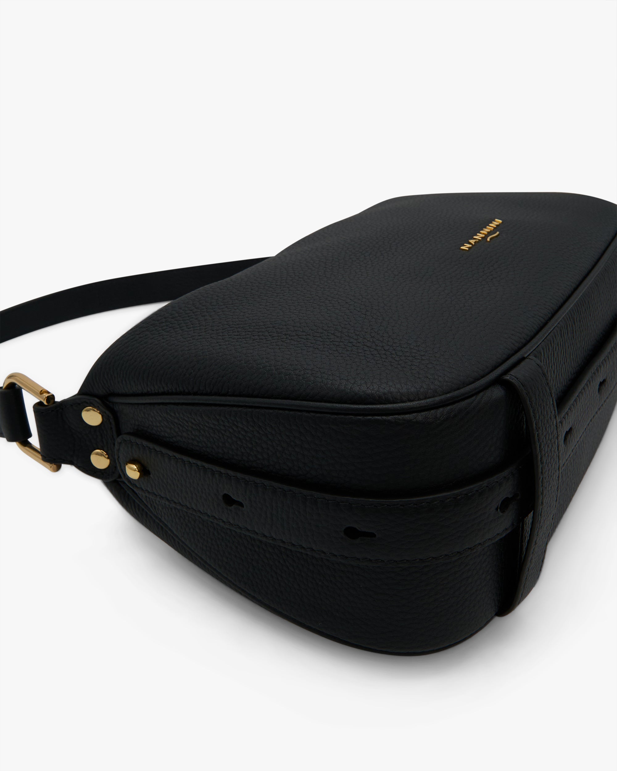 NANNINI borsa spalla donna pelle liscia cuoio vintage