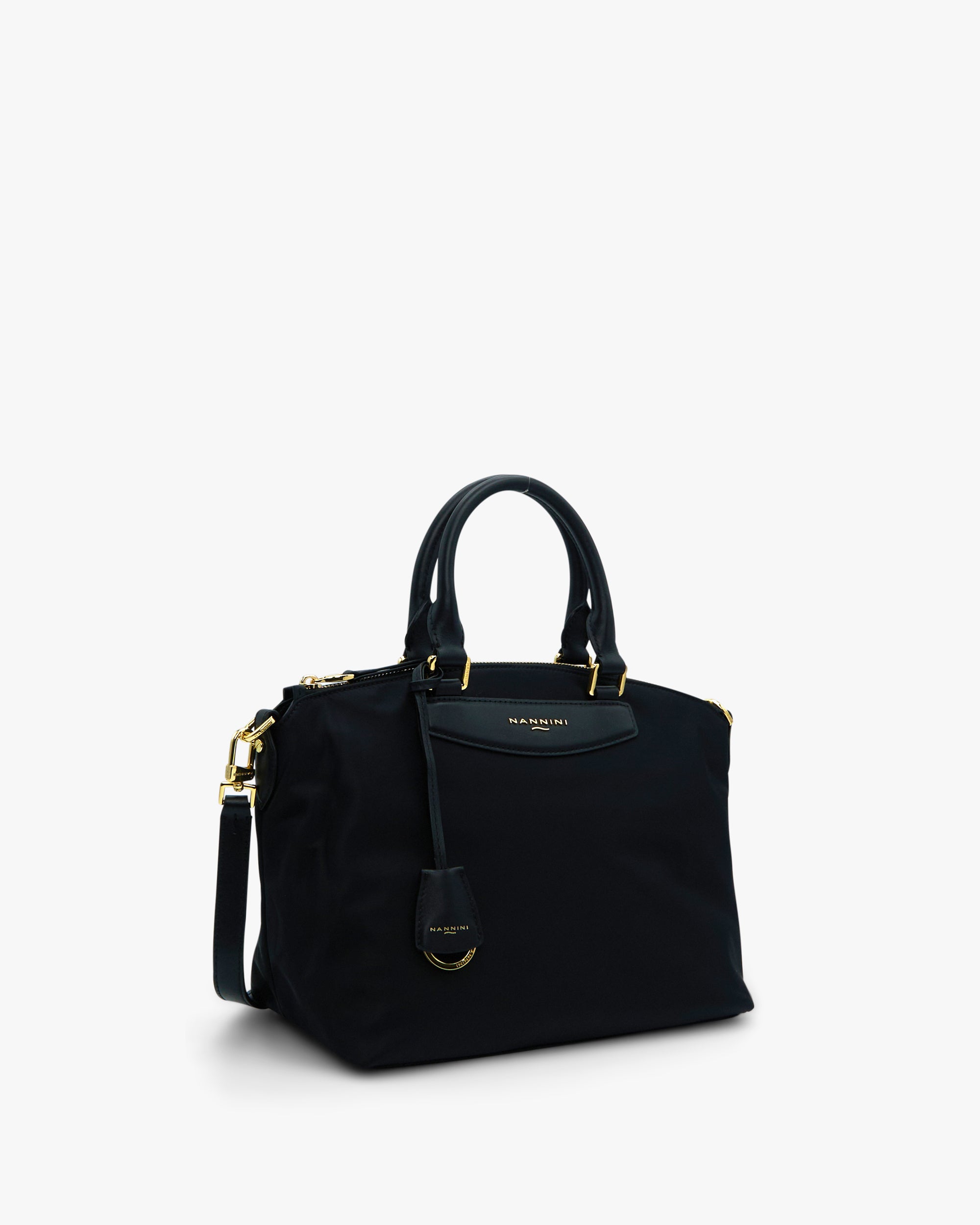 NANNINI borsa spalla donna pelle martellata beige tracolla regolabile