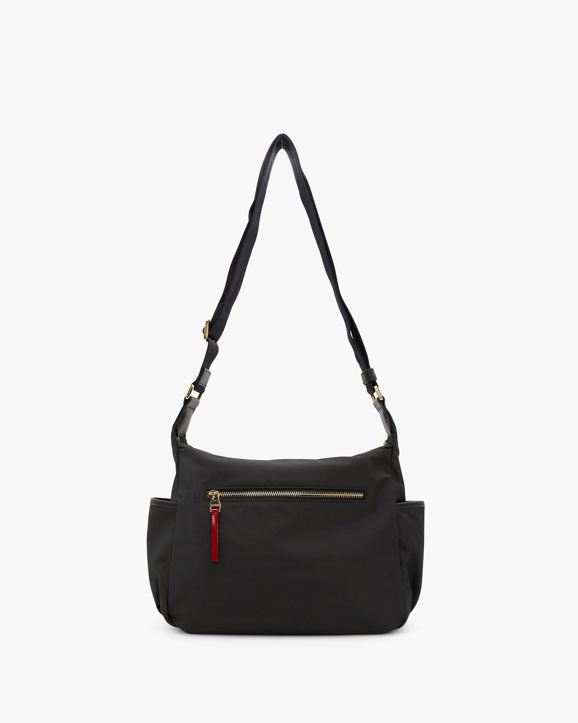 NANNINI borsa spalla donna pelle nero con charms