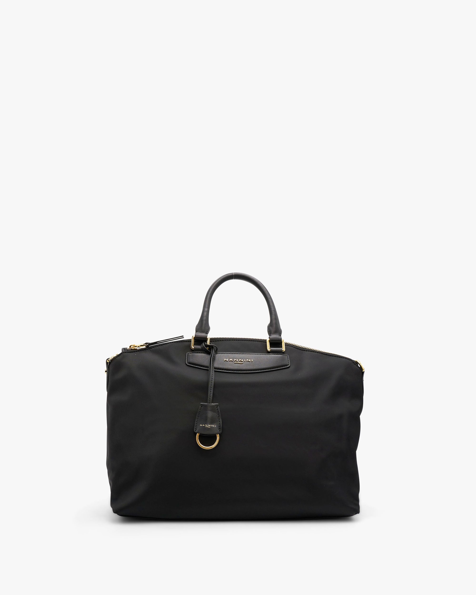 NANNINI Borsa a mano pelle martellata verde donna