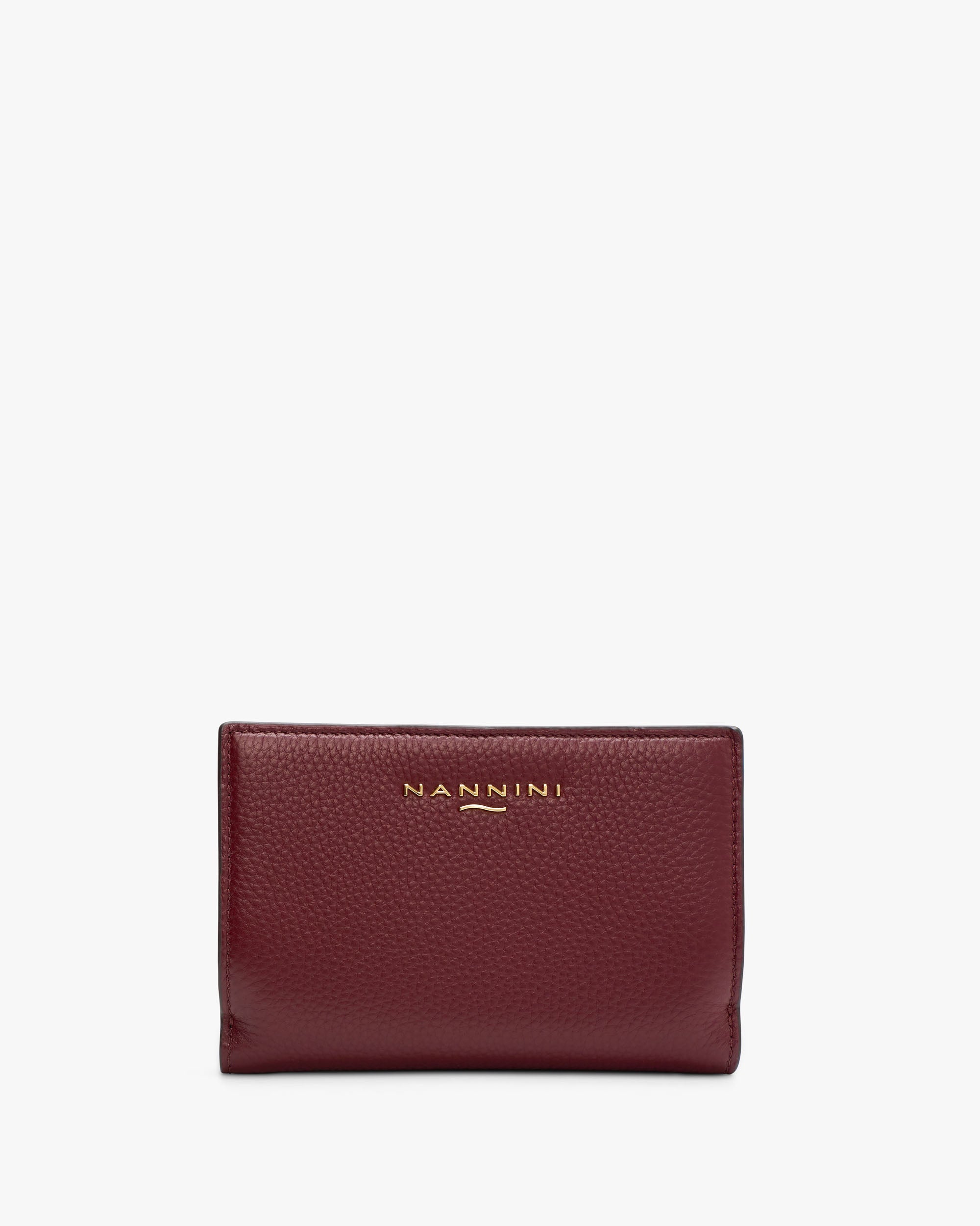 NANNINI borsa spalla donna pelle nero martellata media