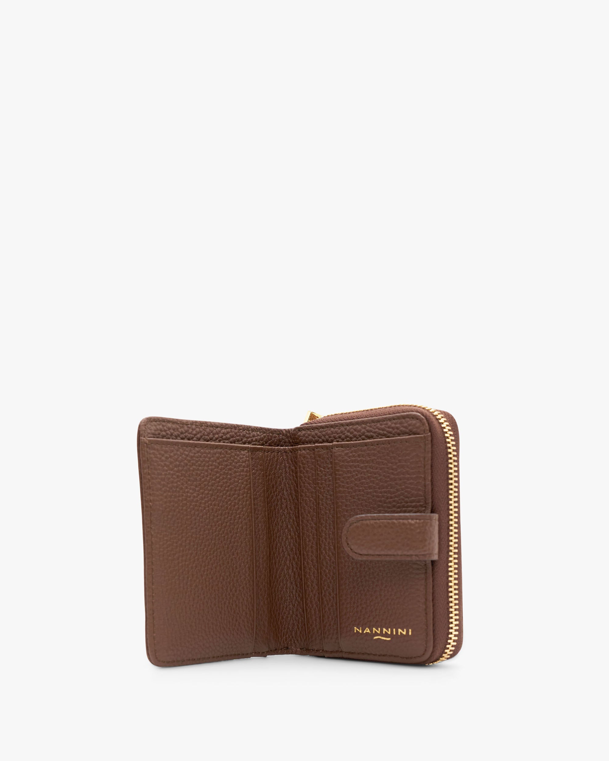 NANNINI borsa spalla donna intrecciata similpelle marrone chiara