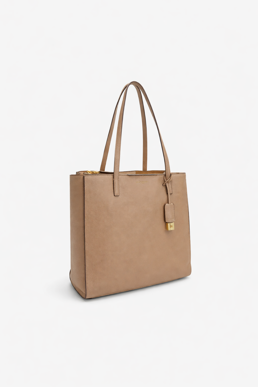 NANNINI borsa secchiello pelle martellata tracolla chiusura beige