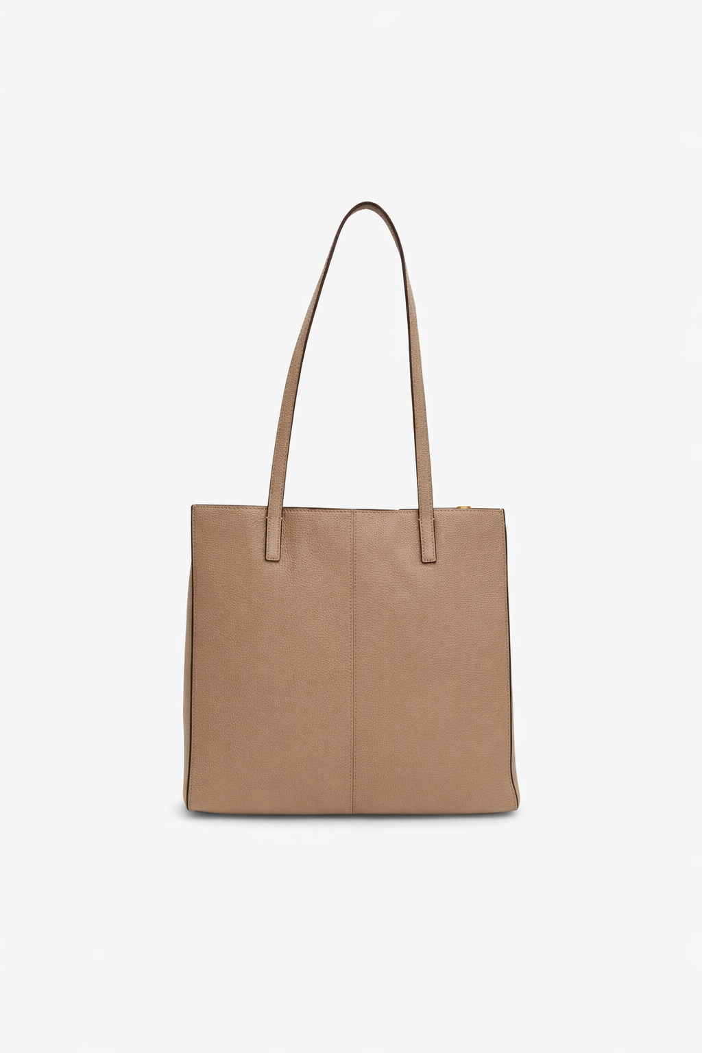 NANNINI Borsa a mano pelle trapuntata color cuoio piccola