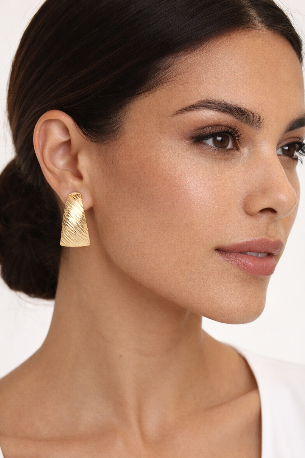 NANNINI orecchino metallo dorato lucido