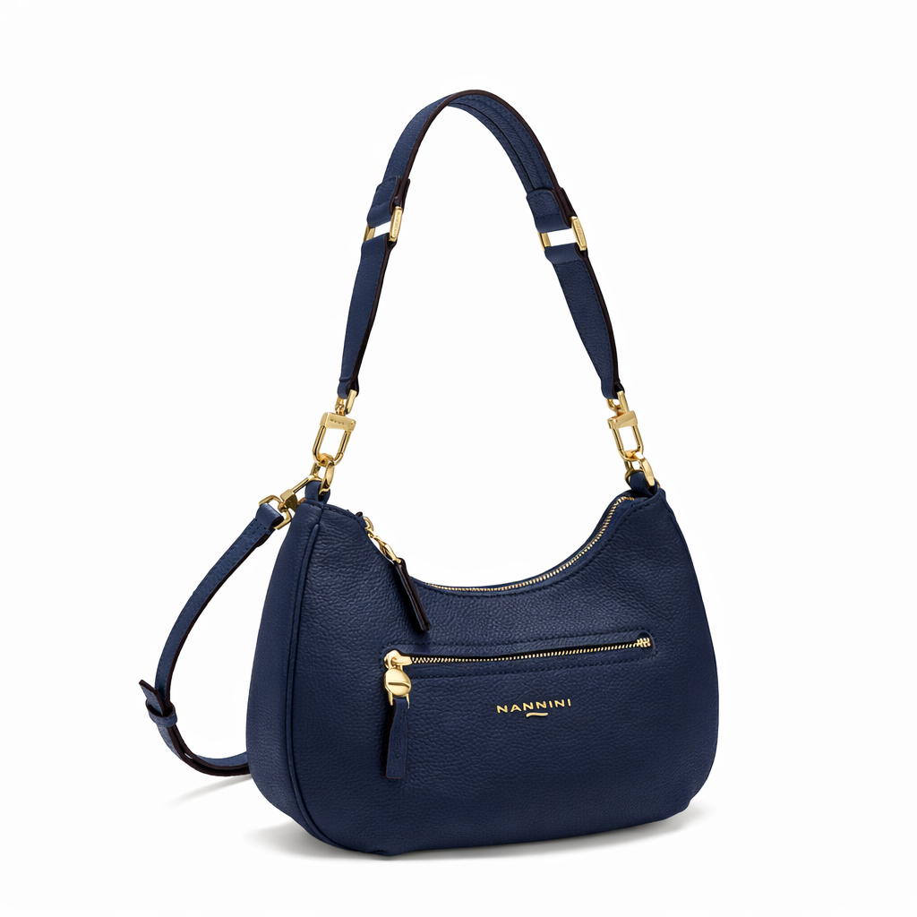 NANNINI borsa secchiello pelle marrone scuro donna