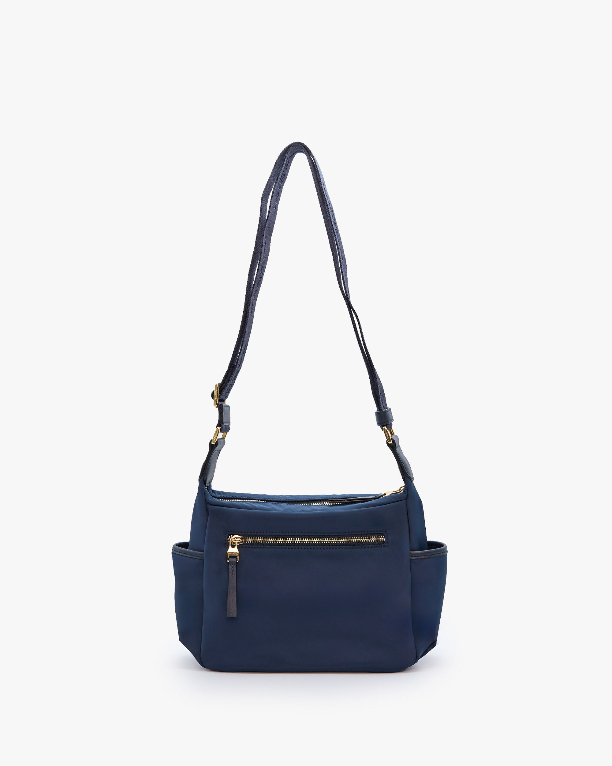 NANNINI borsa secchiello pelle martellata tracolla regolabile marrone