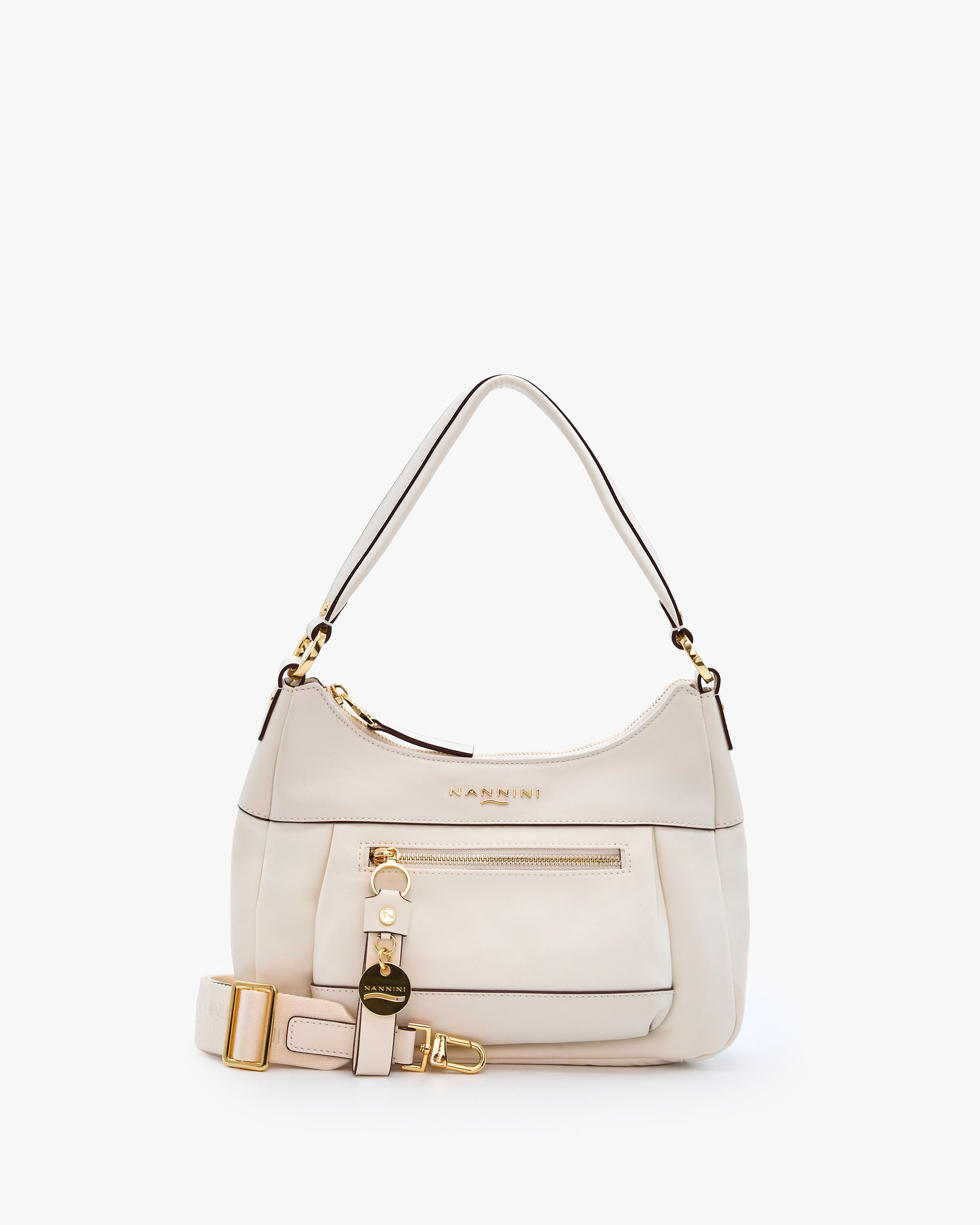 NANNINI borsa spalla donna pelle nero