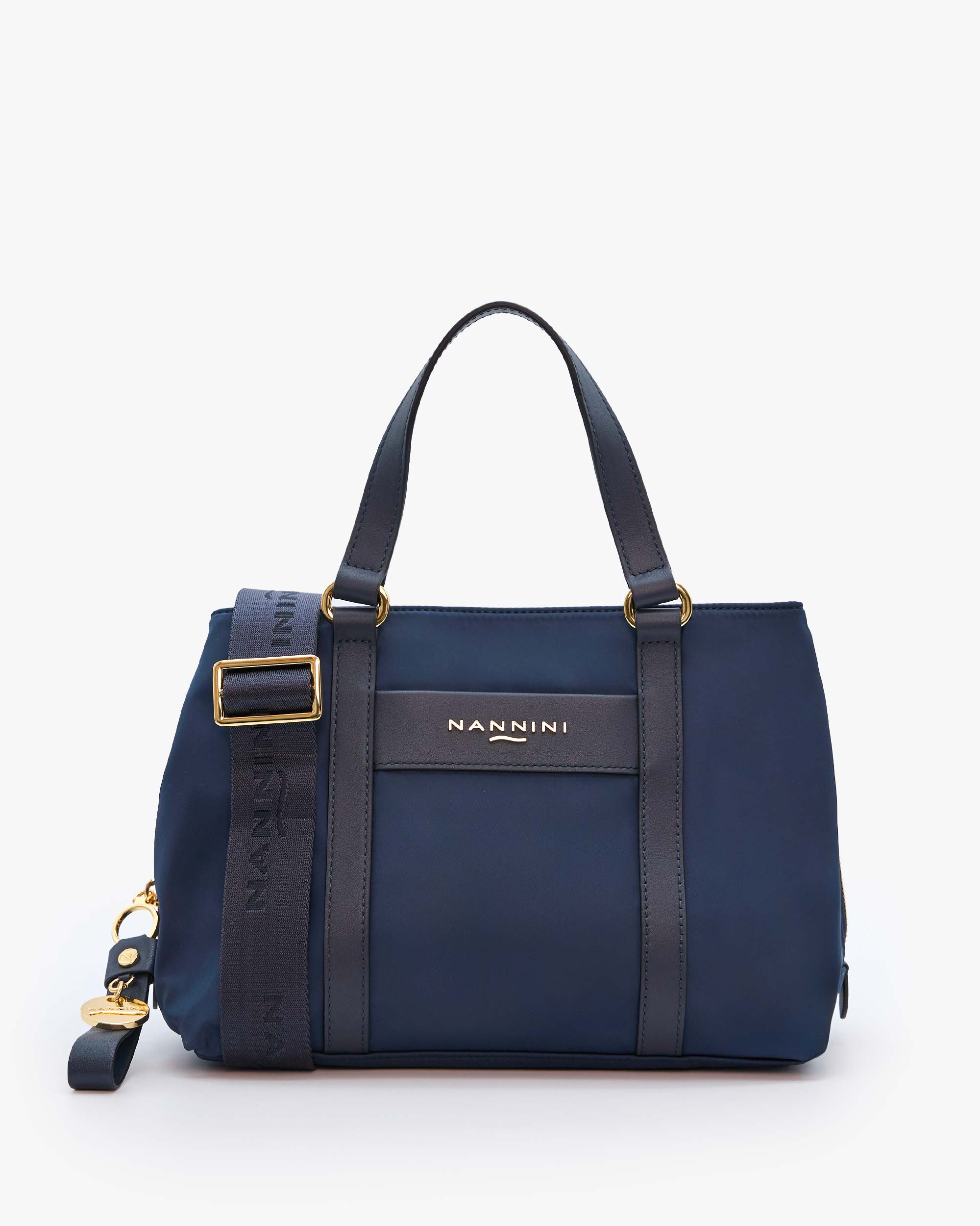 NANNINI tracolla pelle martellata bordeaux regolabile zip metallo