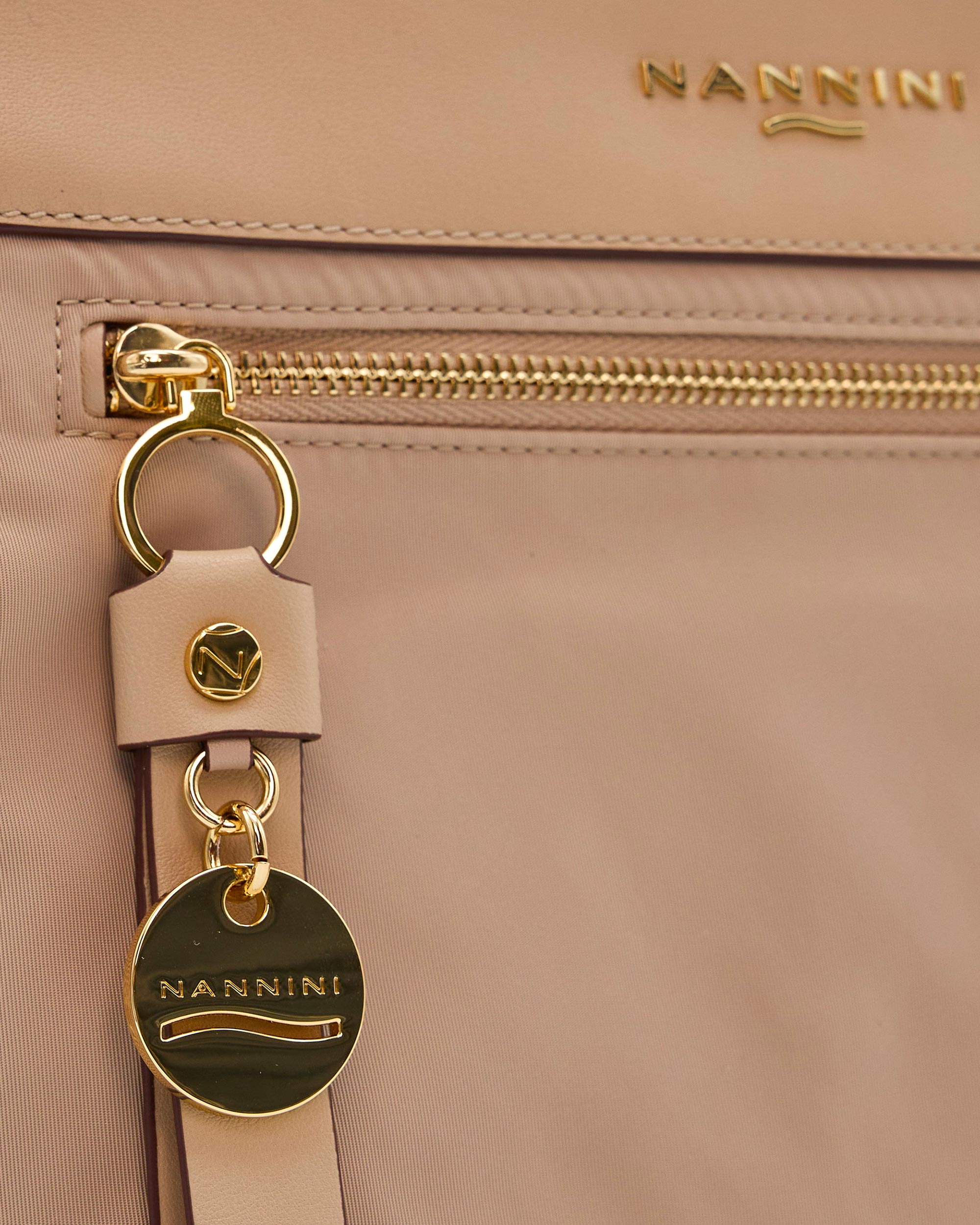 NANNINI borsa spalla donna pelle martellata nera
