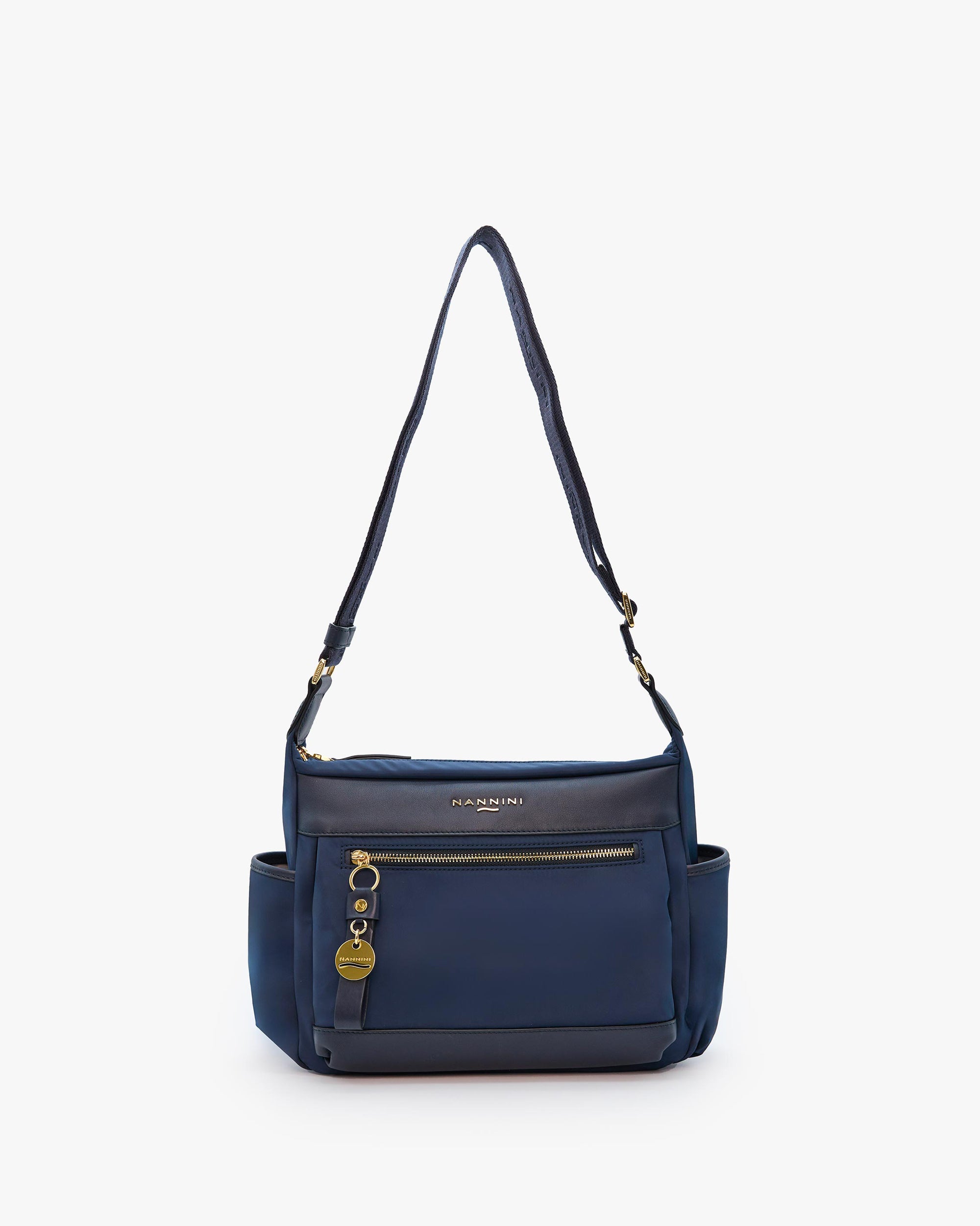 NANNINI Borsa a mano pelle trapuntata nera donna elegante