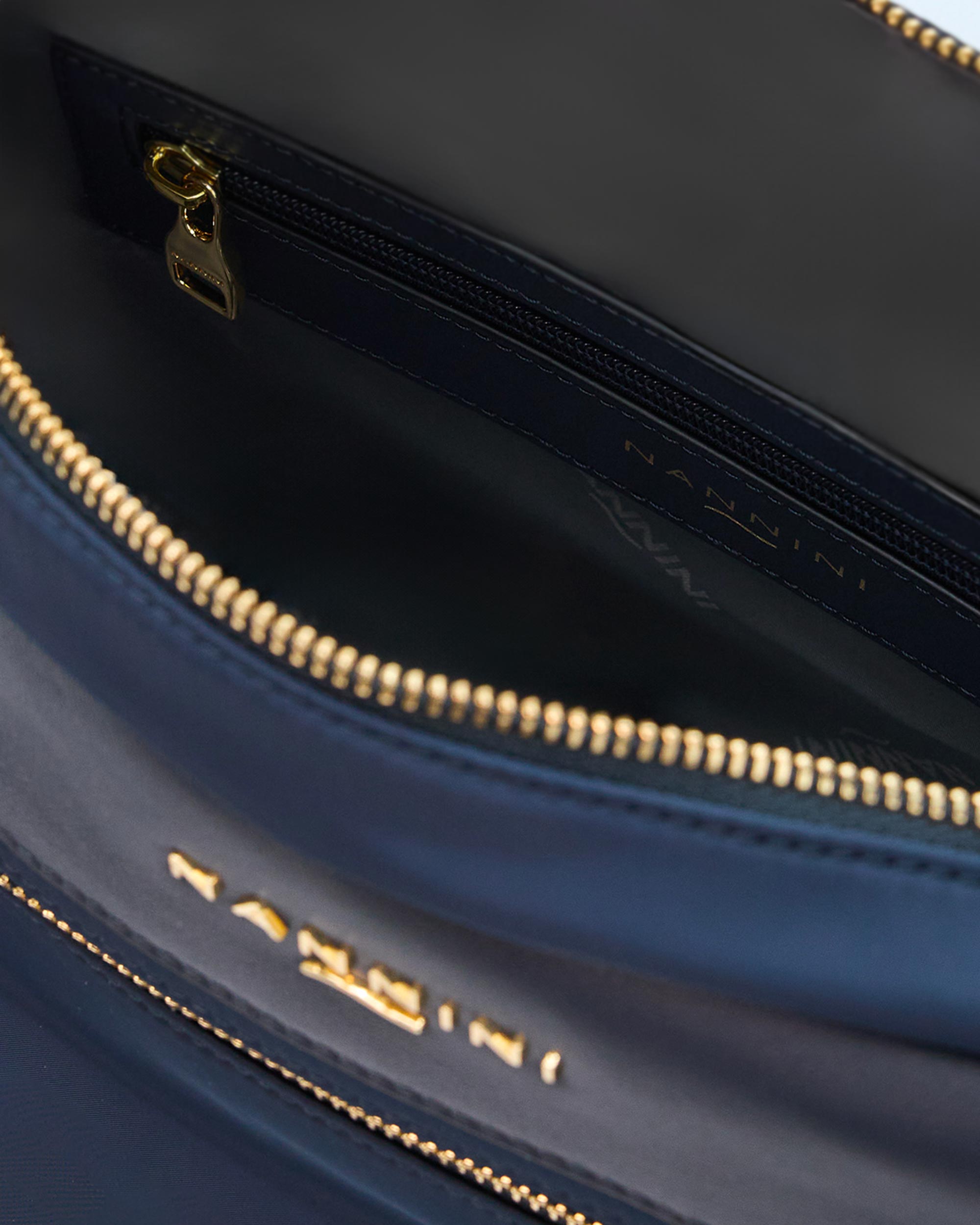 NANNINI borsa spalla donna pelle marrone chiusura metallo