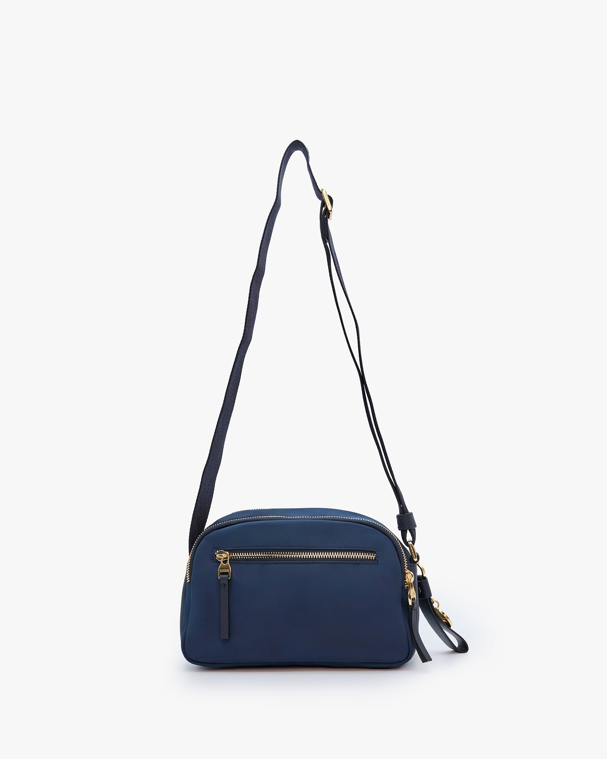 NANNINI borsa spalla donna pelle nero texture tracolla metallo