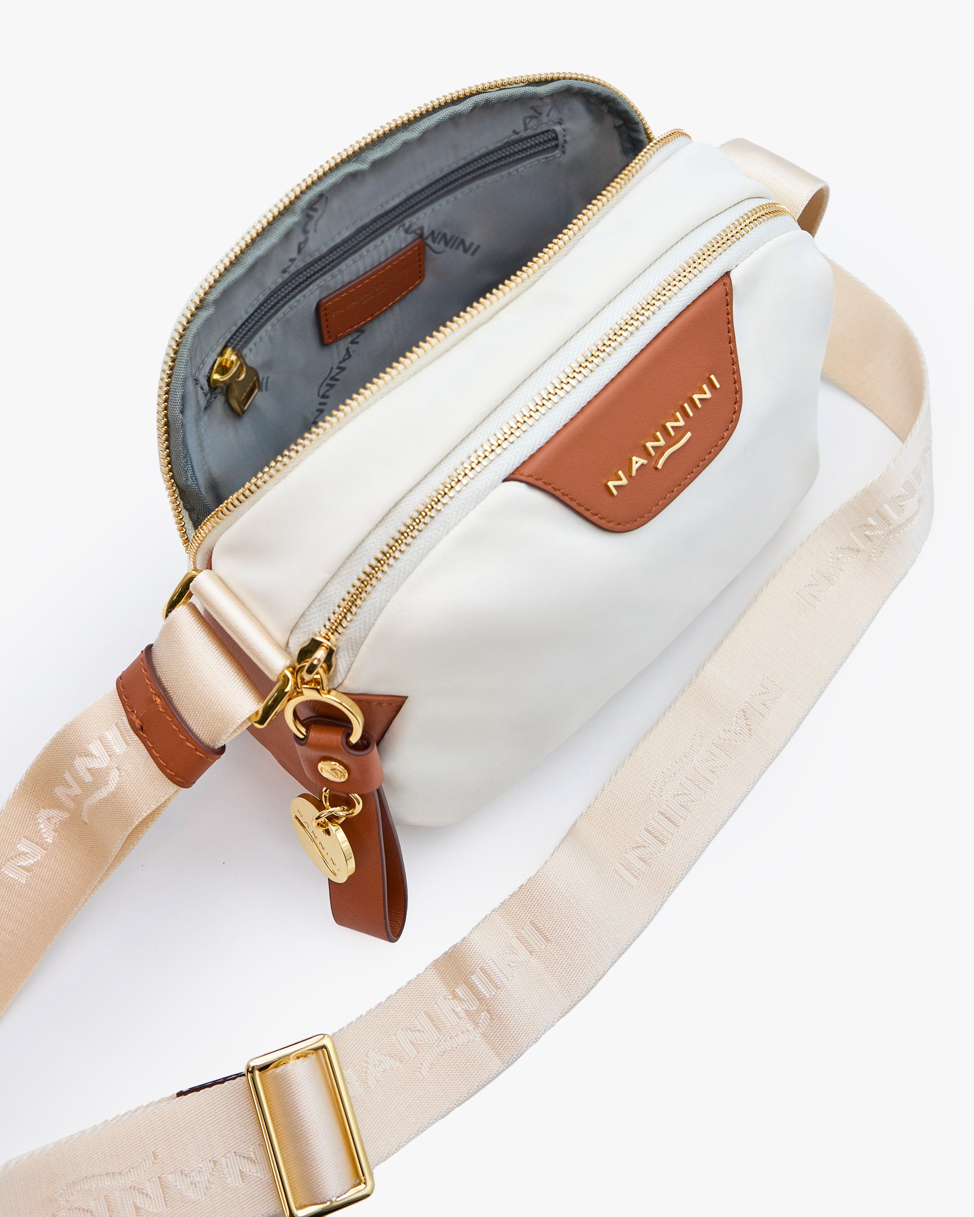 NANNINI borsa secchiello spalla donna pelle nero