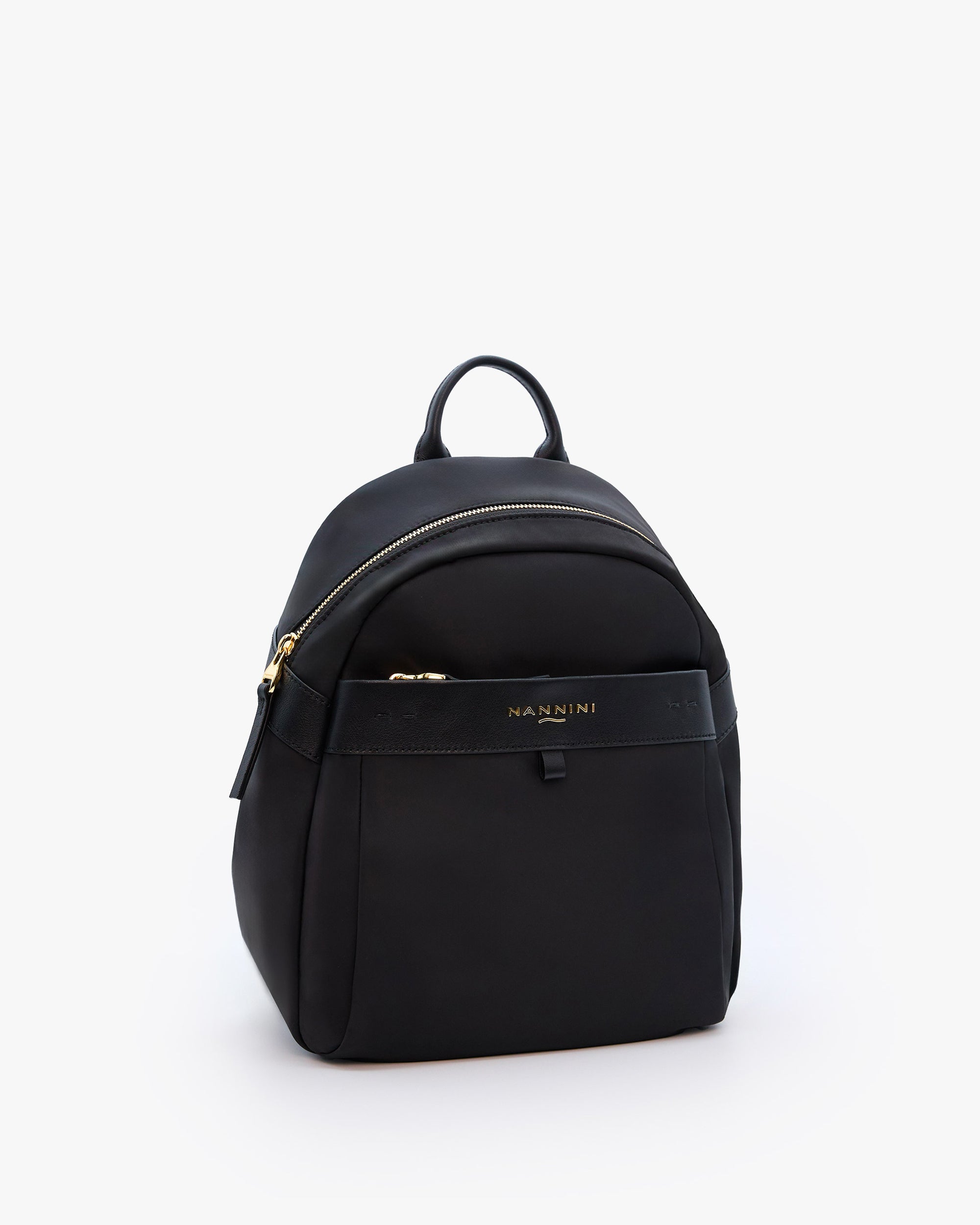 NANNINI Borsa a mano pelle martellata bordeaux con tracolla