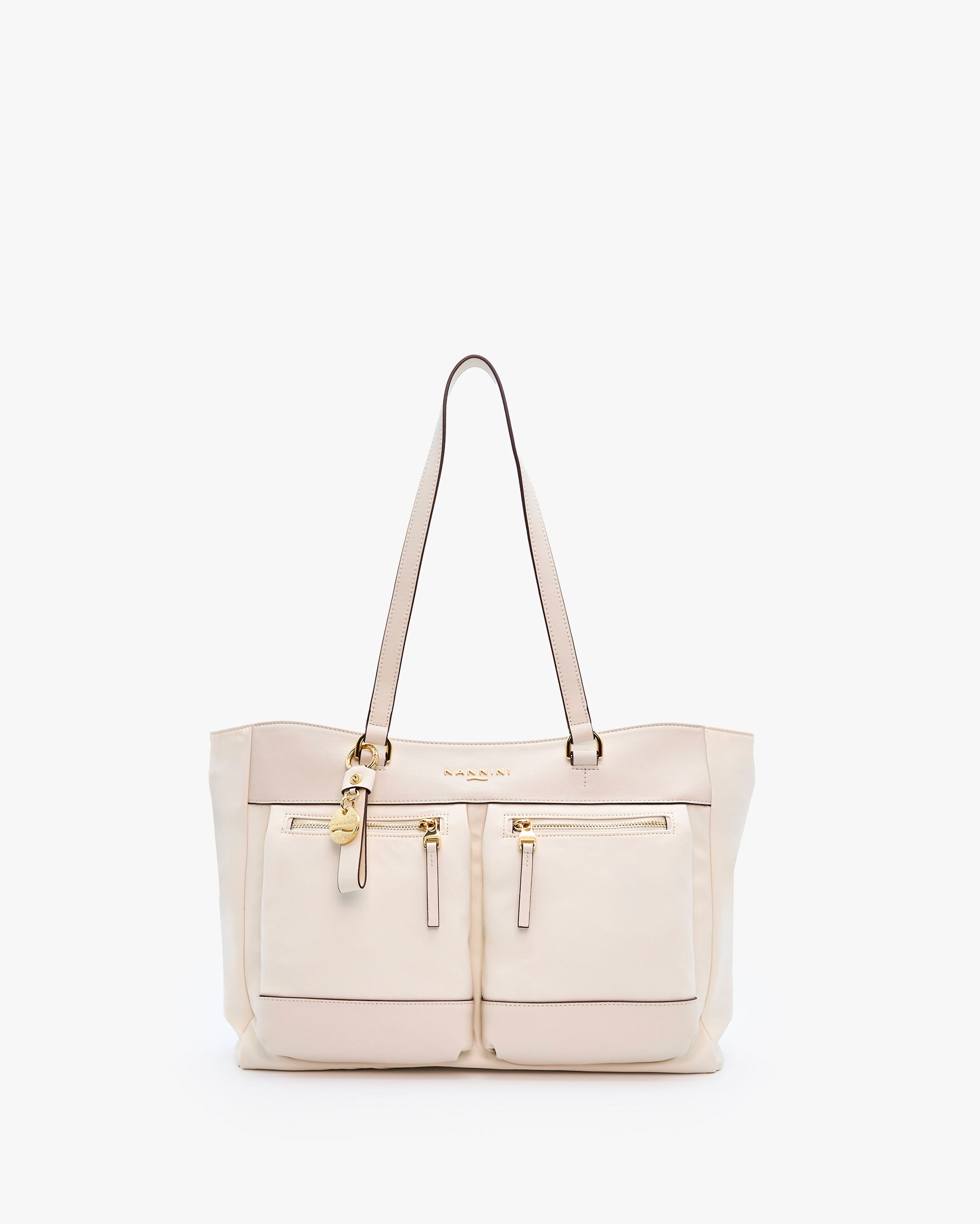 NANNINI Borsa a Mano Pelle liscia Nera da Donna