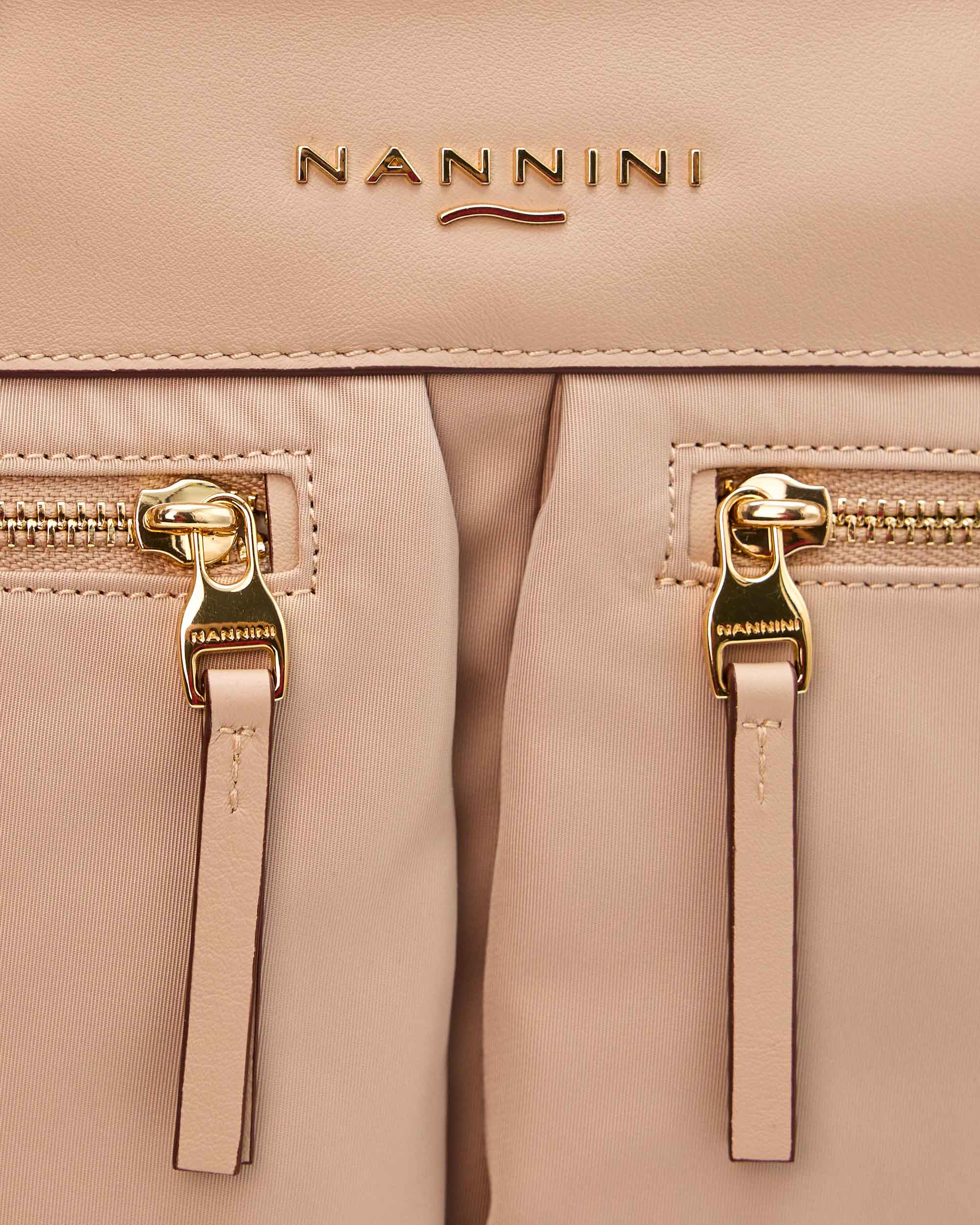 NANNINI tracolla pelle trapuntata nera catena donna grande