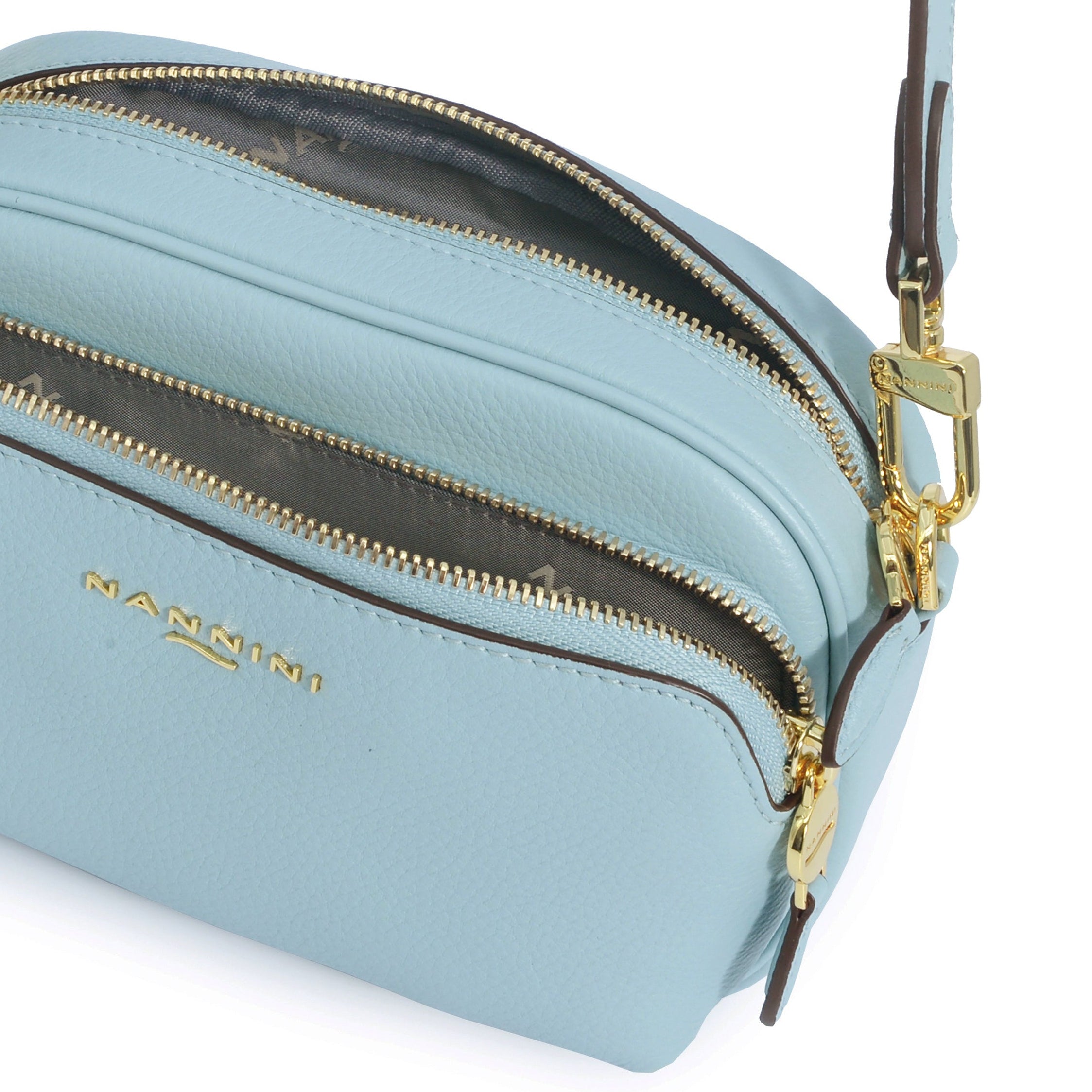 NANNINI Borsa Shopper Ecopelle Effetto Pitone Beige Bicolore Donna