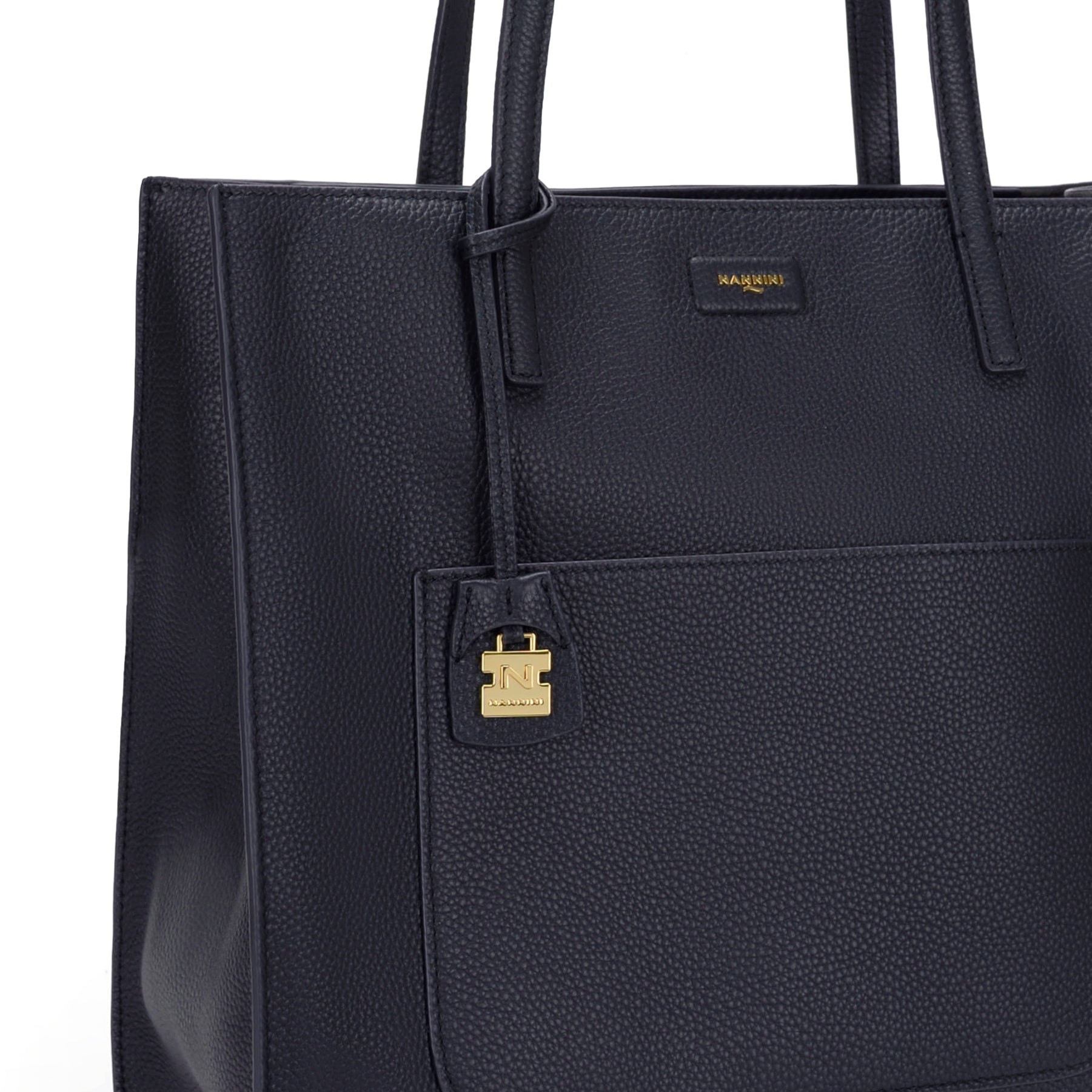 NANNINI tracolla pelle martellata blu scuro donna borsa