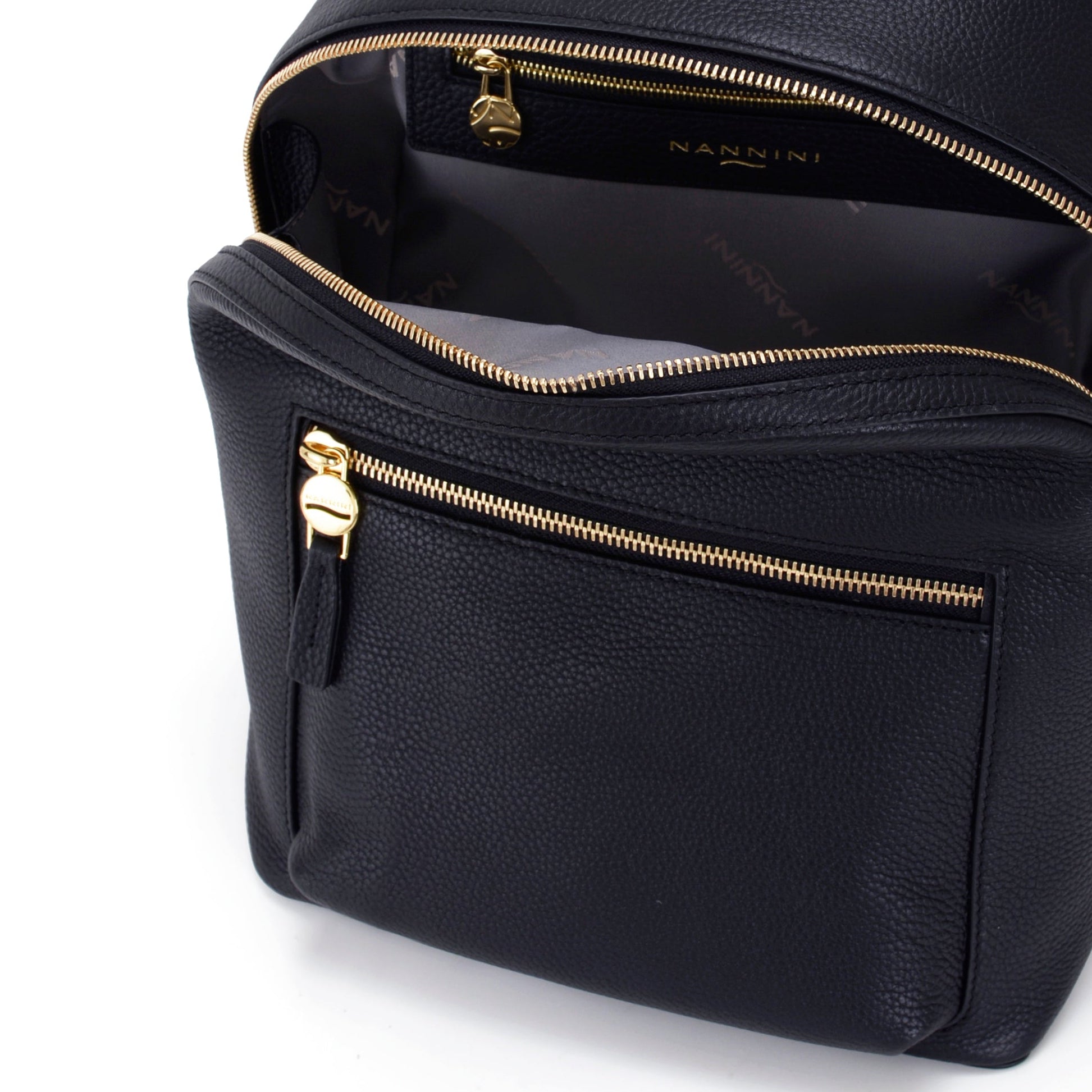 NANNINI tracolla pelle martellata blu scuro donna