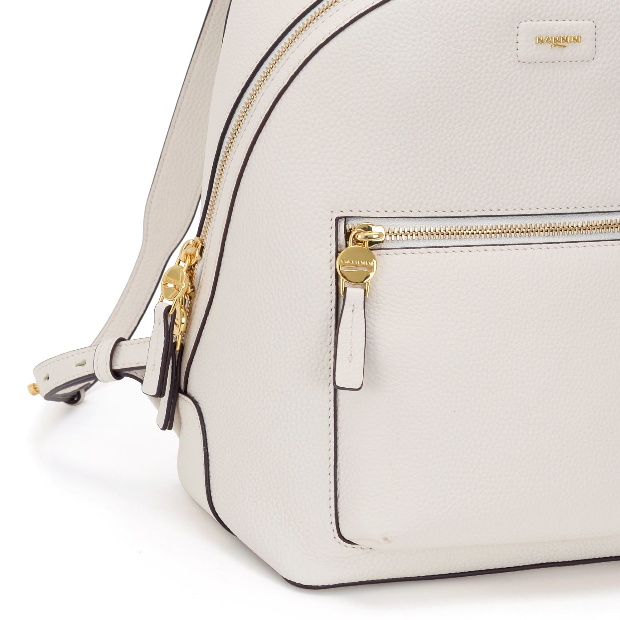 NANNINI Borsa a Spalla Donna Tessuto Effetto paglia Sabbia