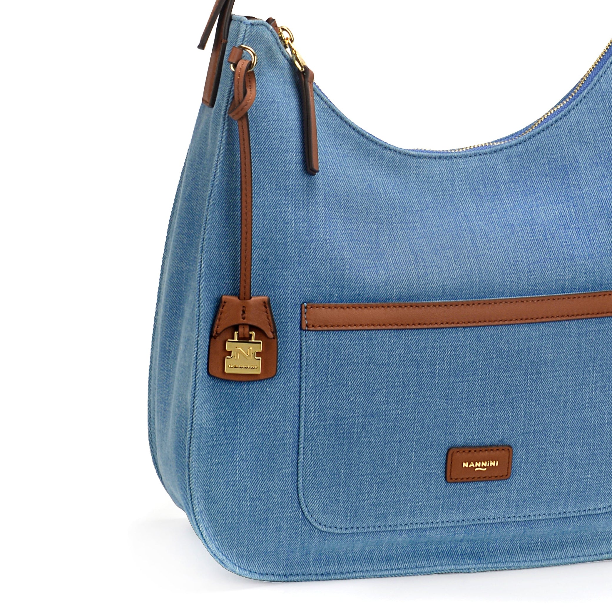 NANNINI Jeans Cuoio borsa a mano pelle trapuntata donna