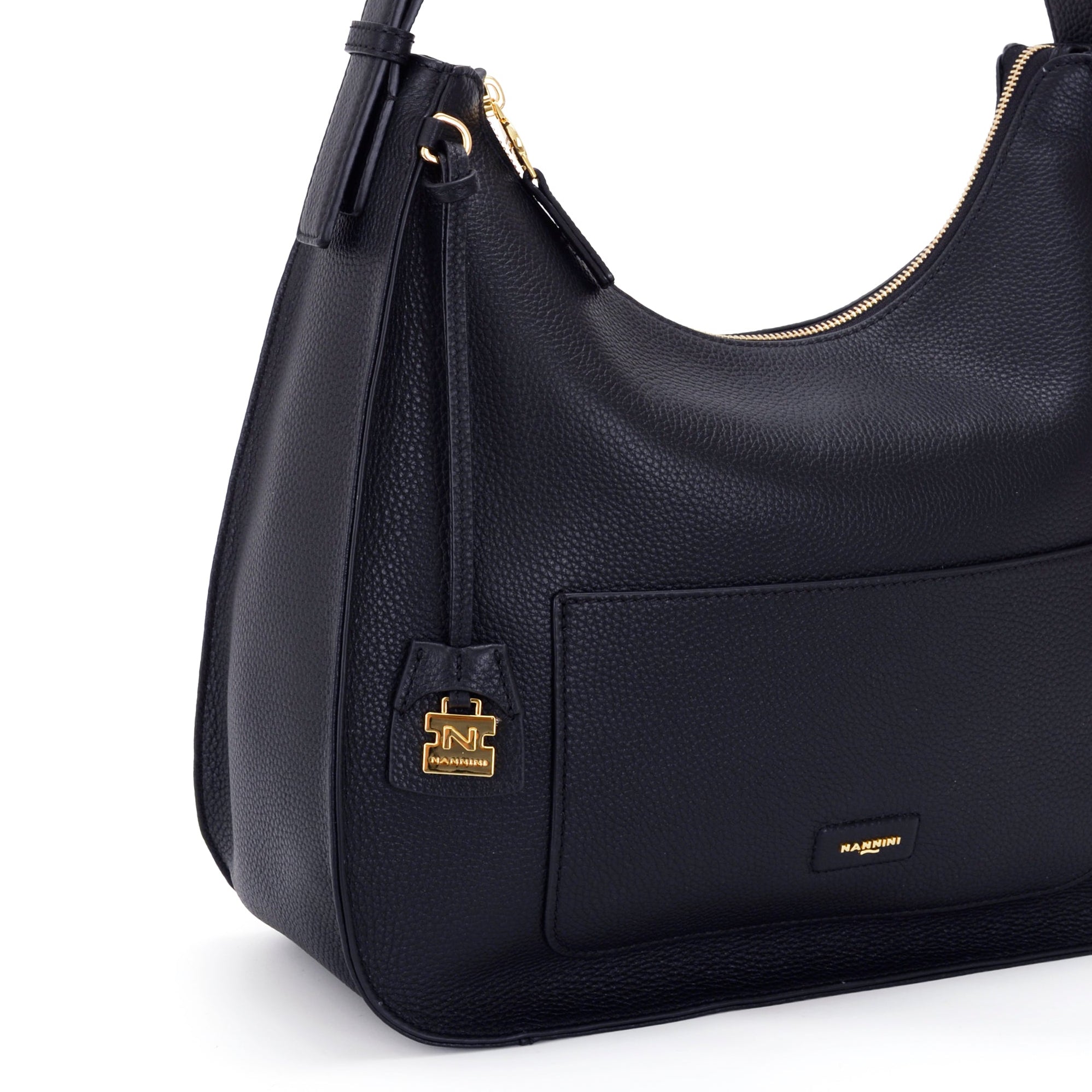 NANNINI zaino pelle trapuntata blu piccolo casual chic