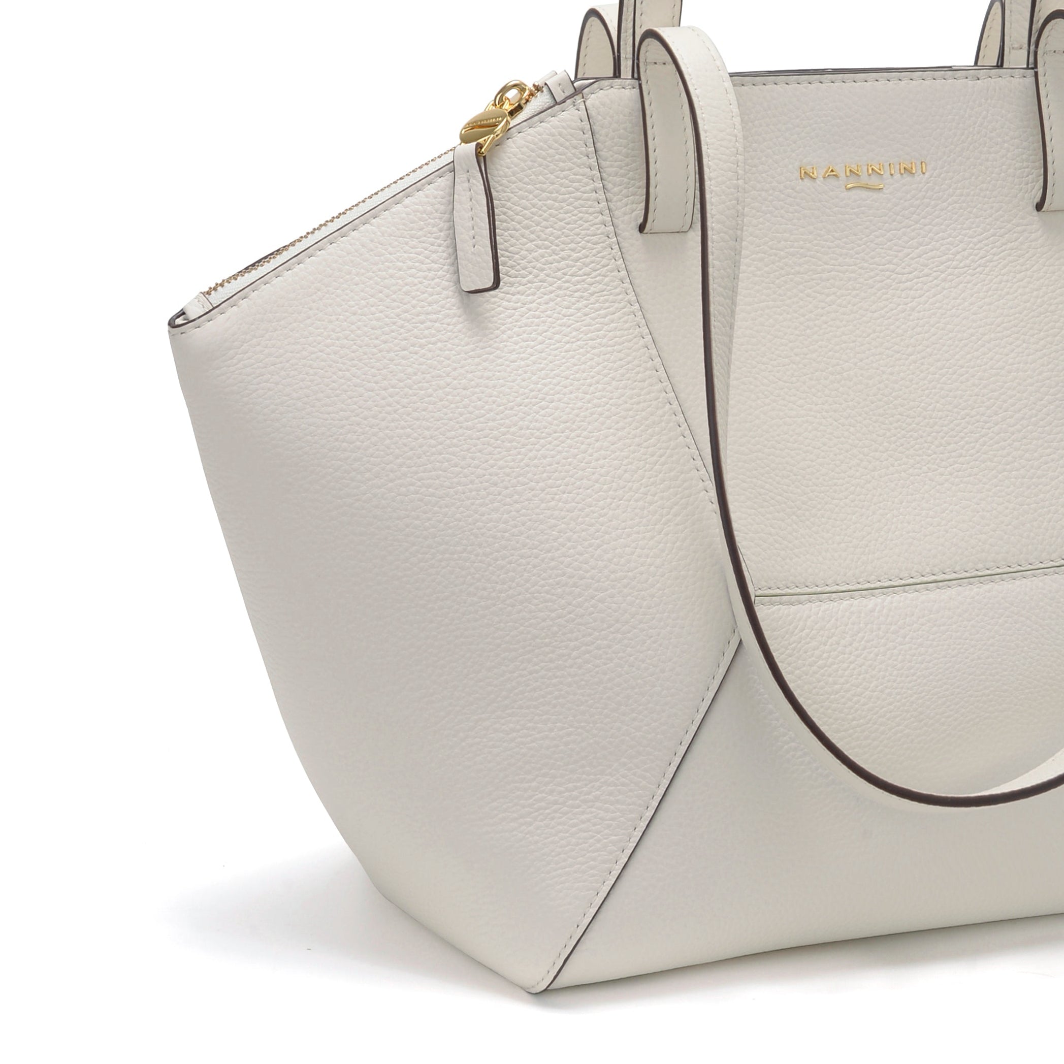 NANNINI pochette pelle sintetica tracolla stampa rettile nero argento