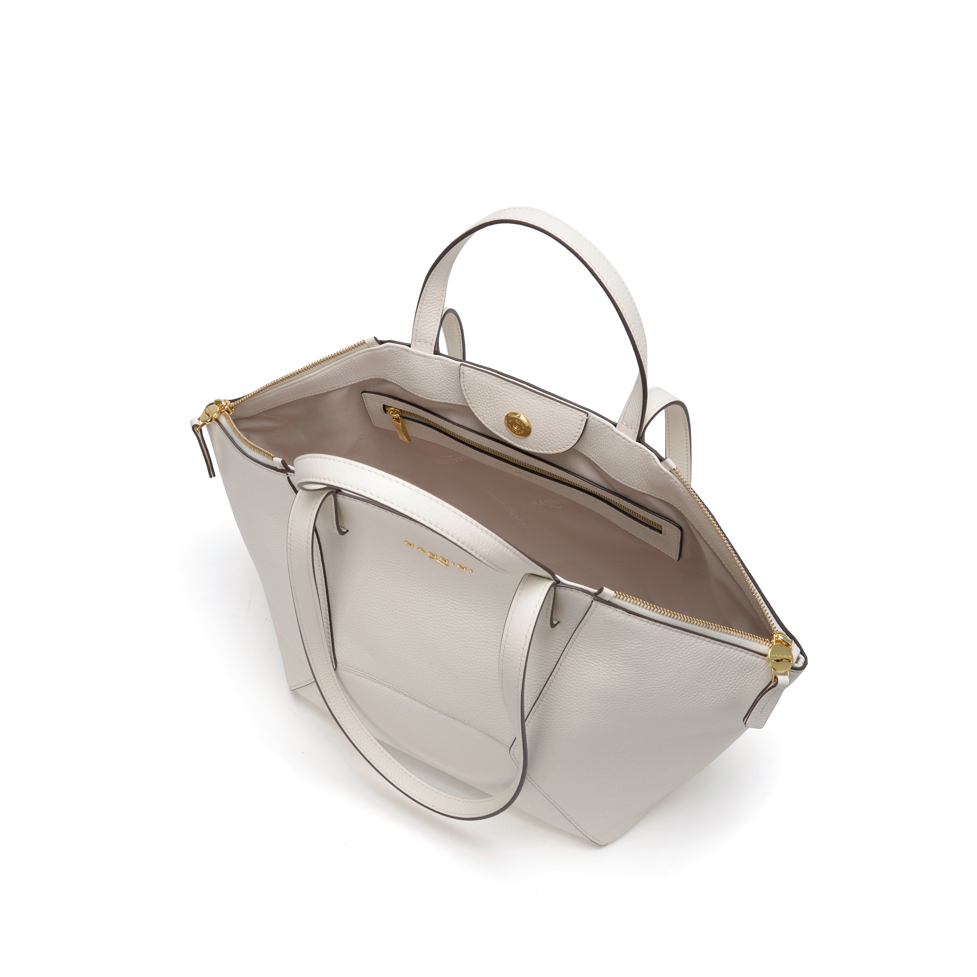 NANNINI tracolla pelle trapuntata catena nera argento piccola