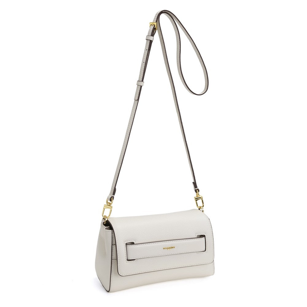 NANNINI borsa spalla donna pelle saffiano nera trapuntata