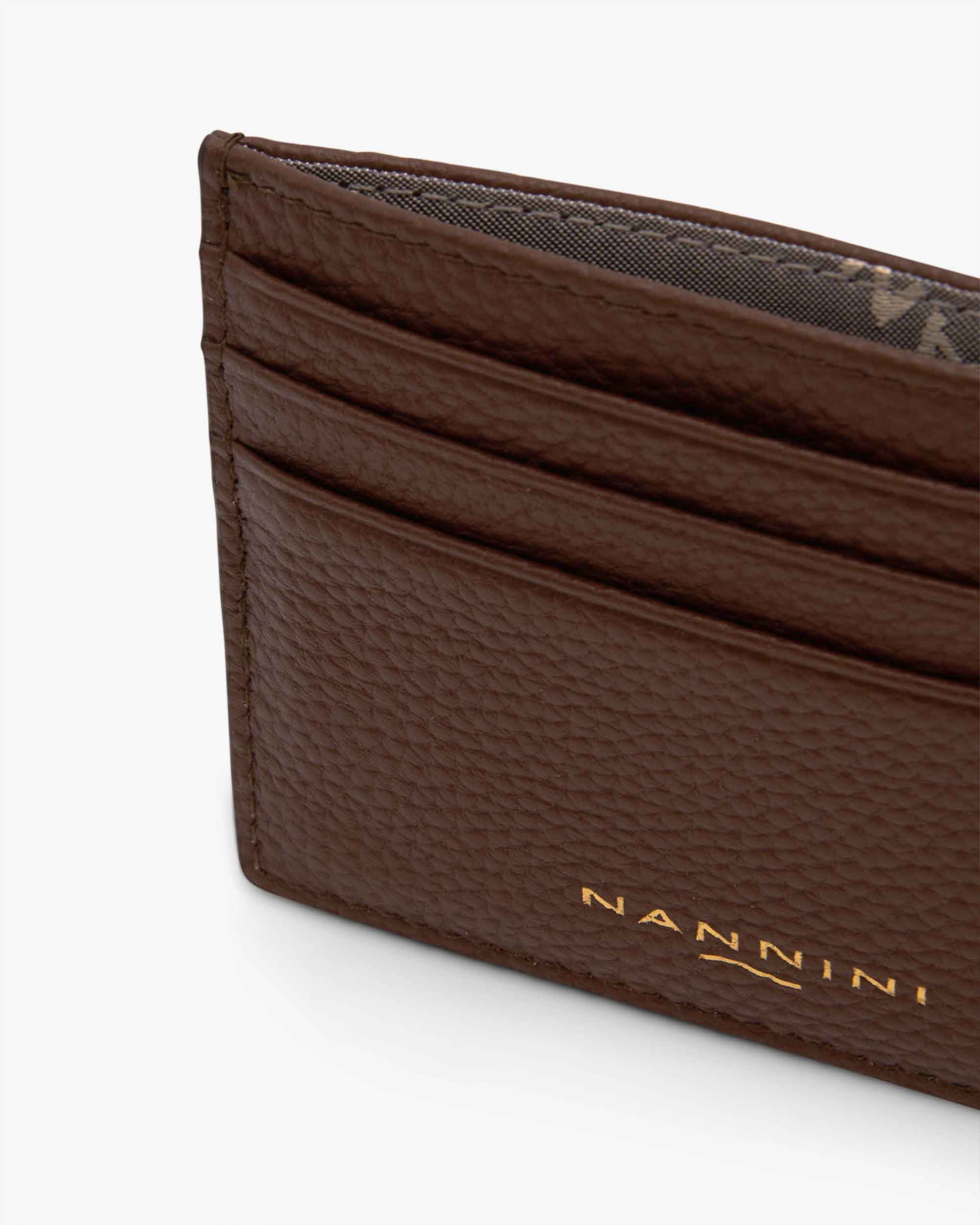 NANNINI tracolla piccola pelle martellata testa moro donna