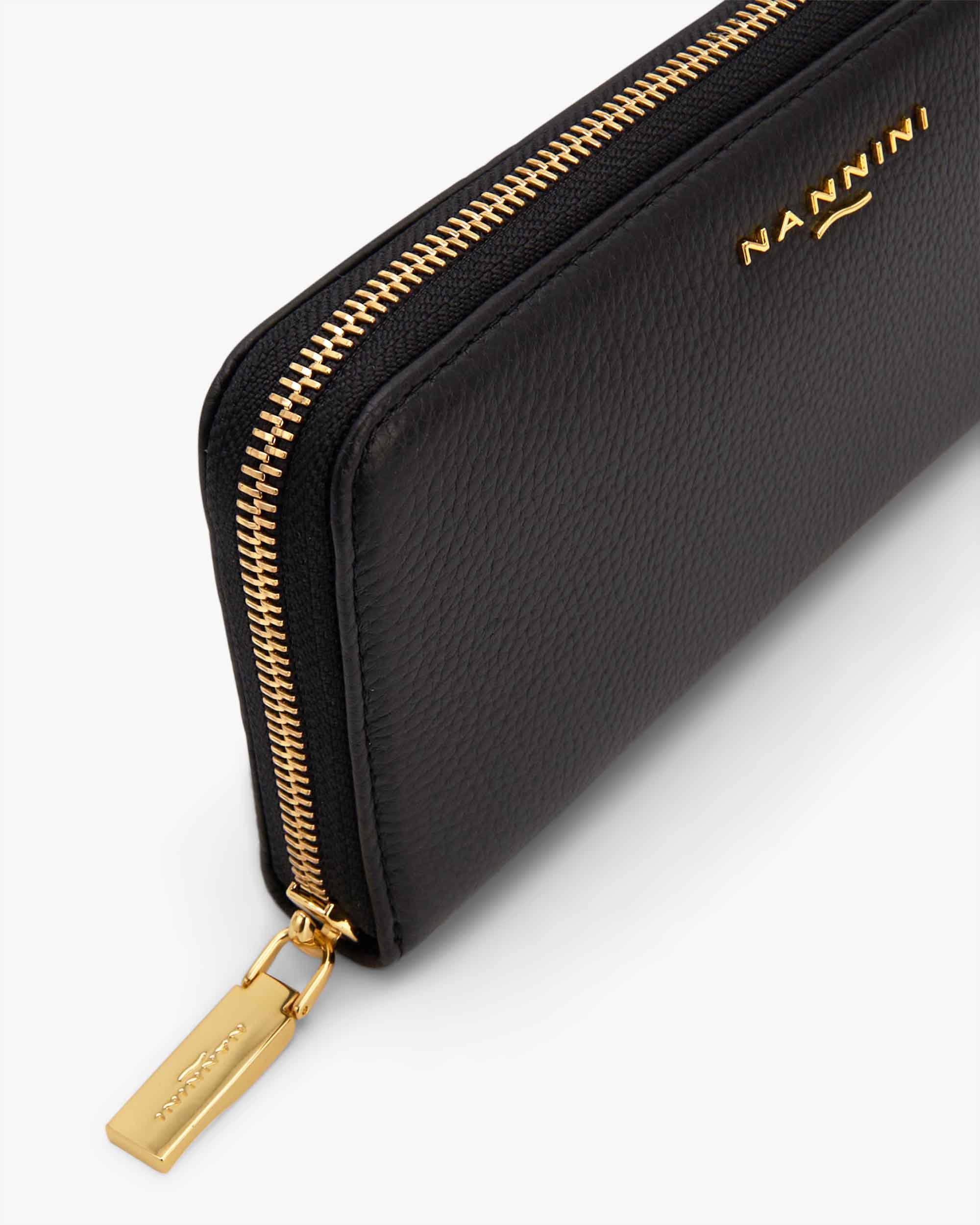 NANNINI bauletto pelle martellata tracolla removibile blu navy