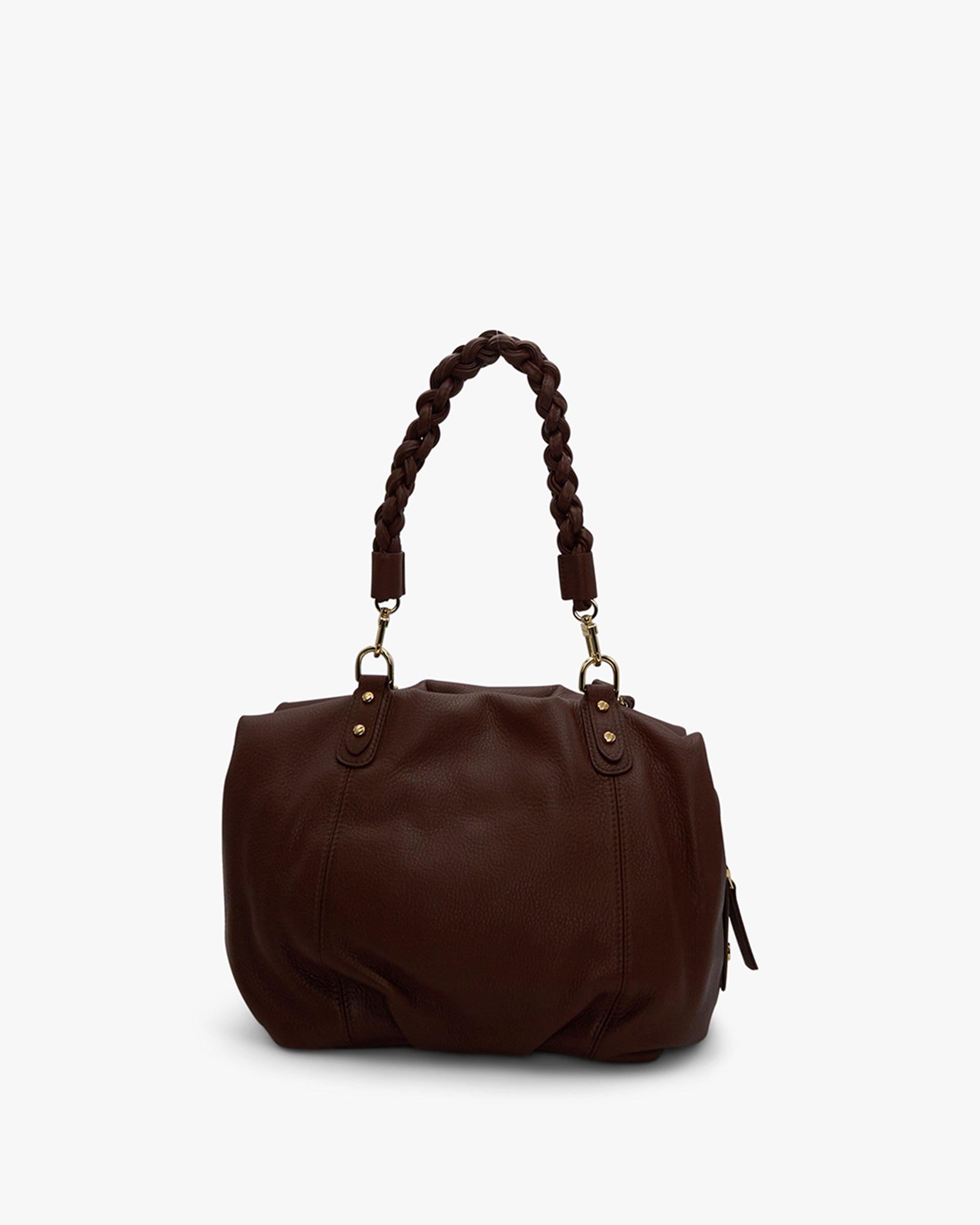 NANNINI borsa secchiello pelle vitello martellata beige tracolla