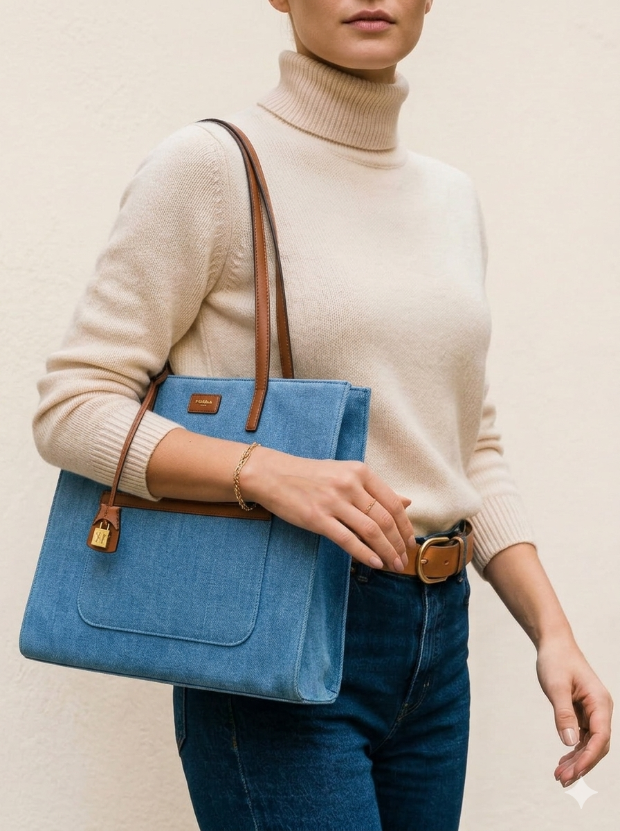 NANNINI pochette pelle martellata beige tracolla catena oro