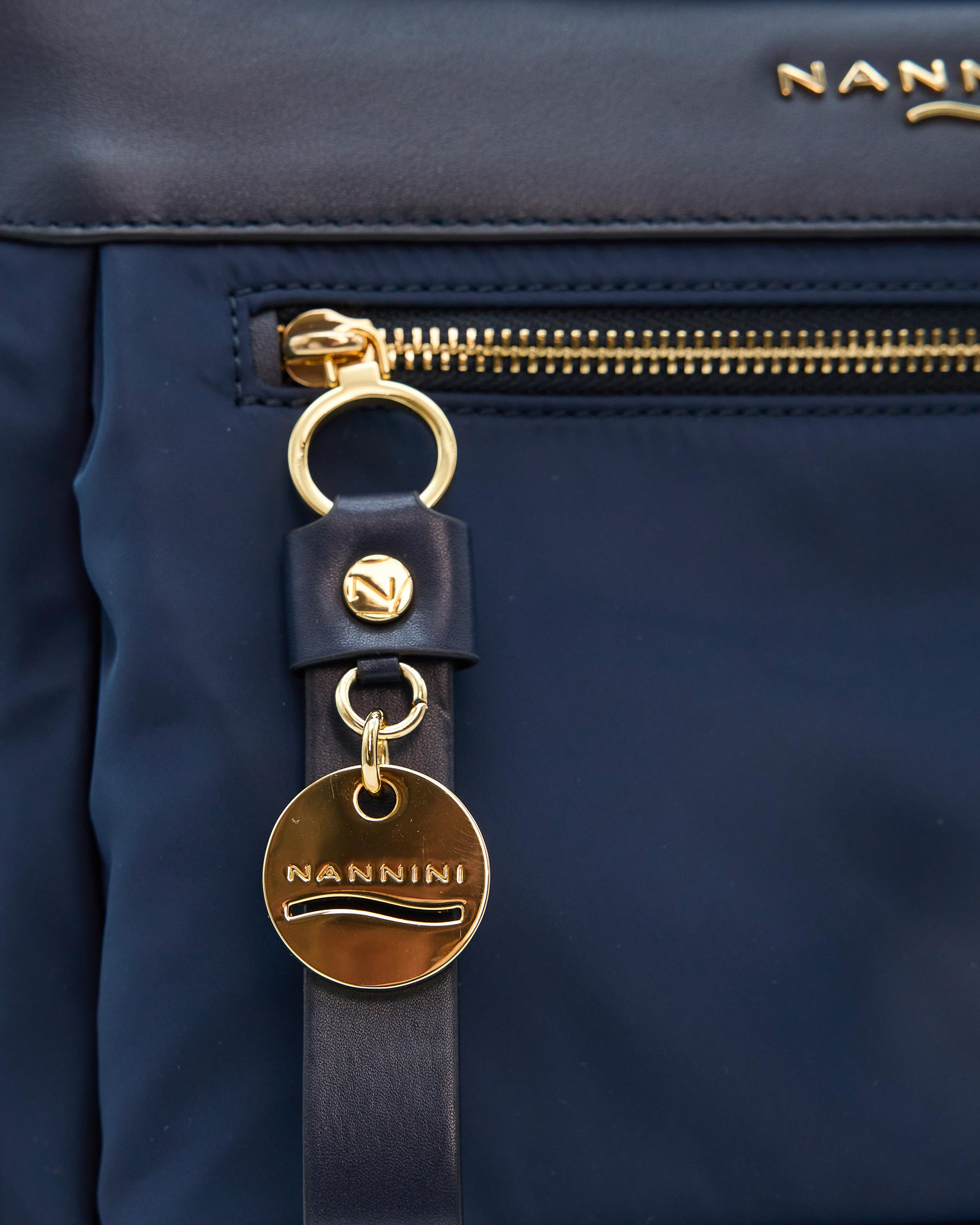 NANNINI borsa pelle liscia tracolla marrone piccola elegante