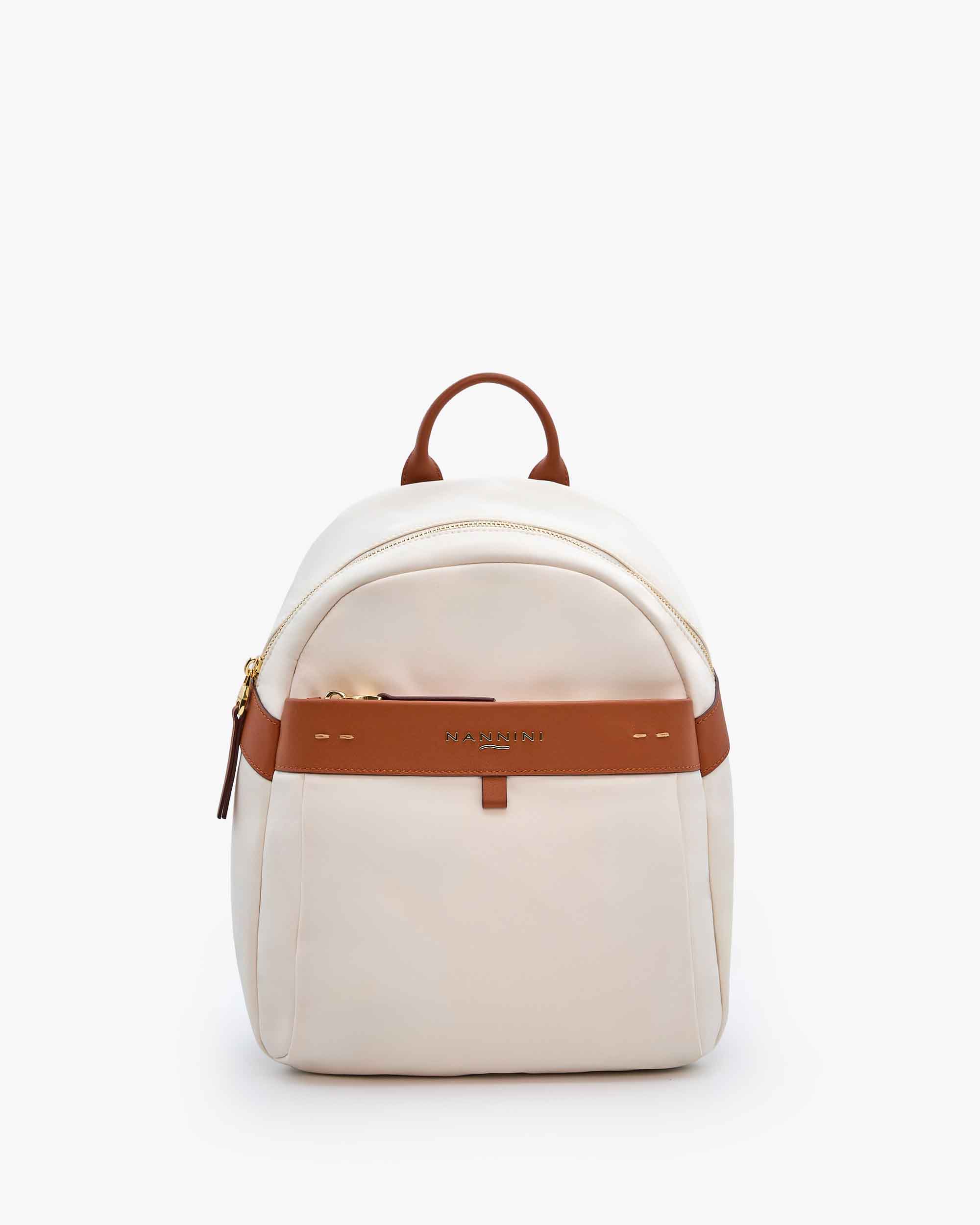 NANNINI borsa spalla donna pelle liscia cuoio nera shopping